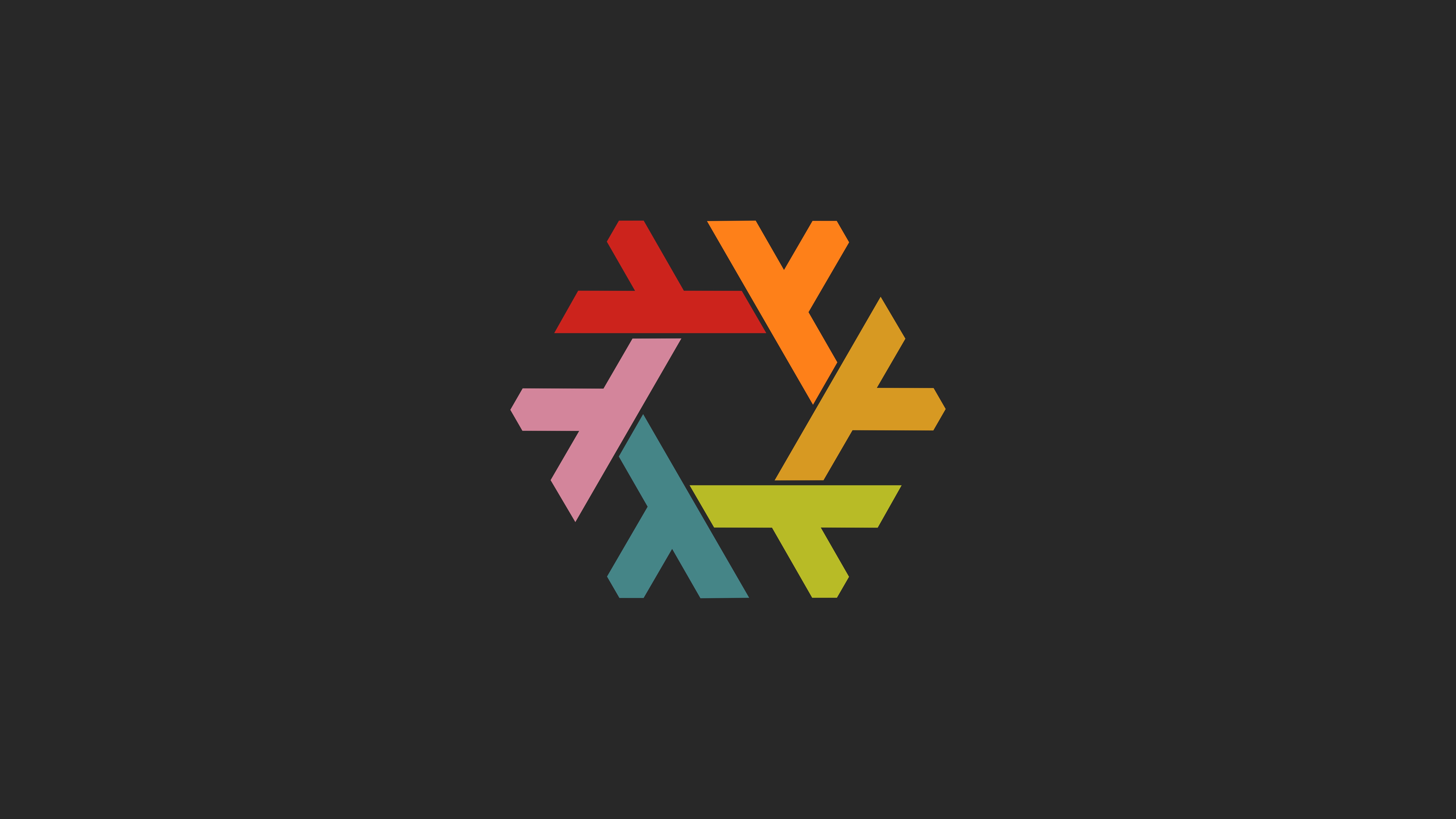 NixOS logo with colorful interlocking shapes HD Wallpaper
