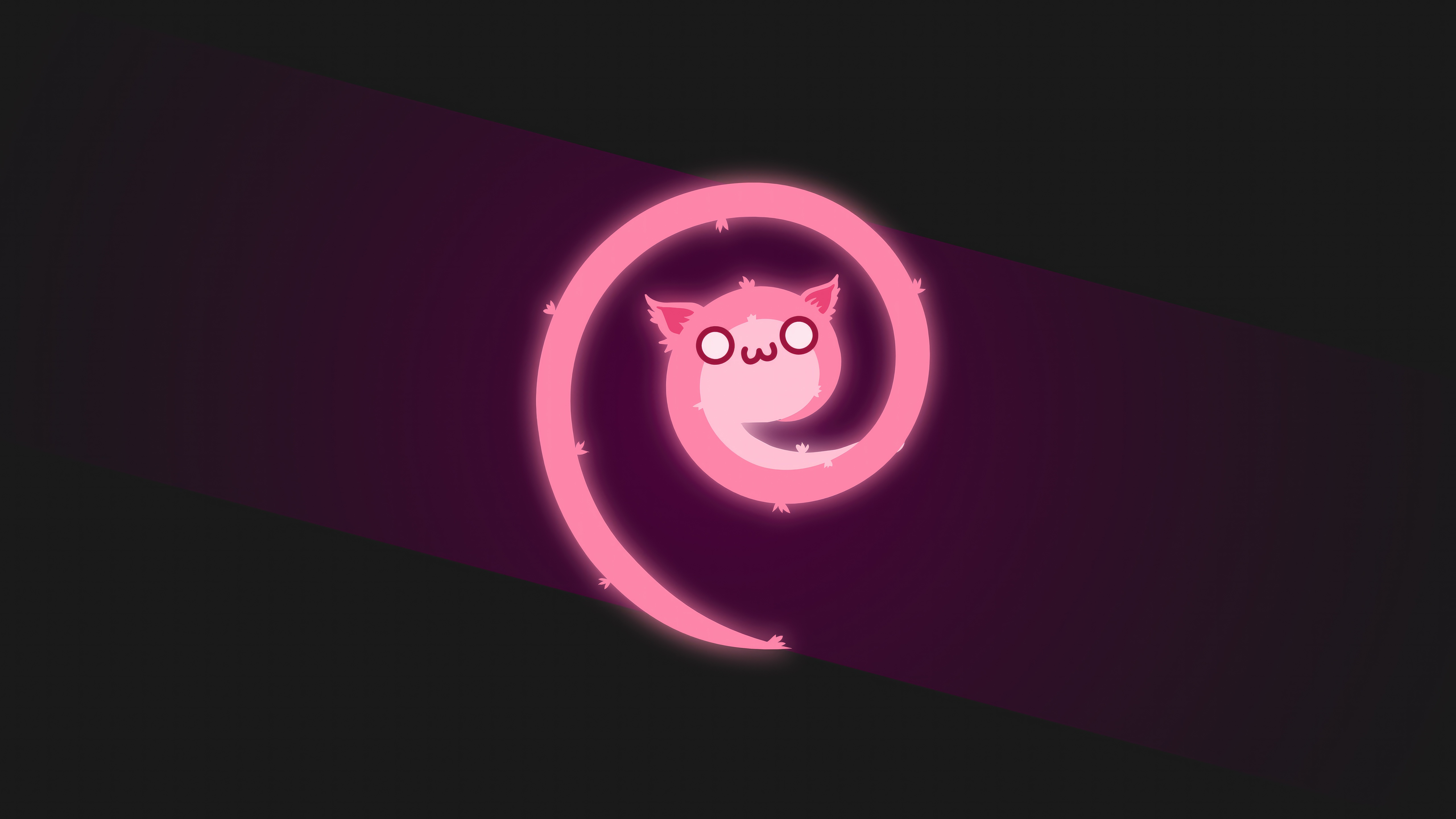 Pink Uwu Cat Swirl HD Wallpaper