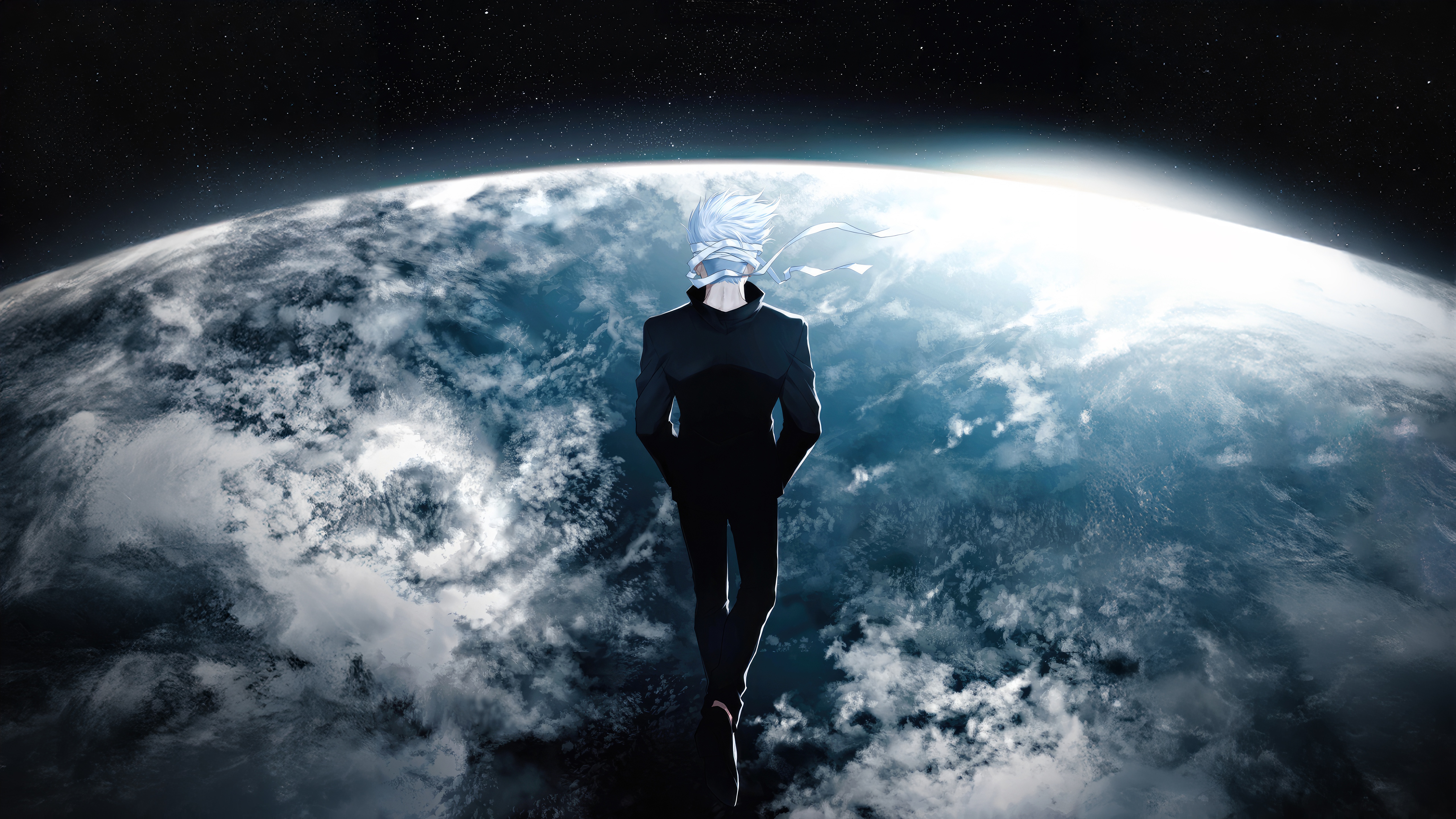 Jujutsu Kaisen Chronicles: Character Overlooking Earth HD Wallpaper
