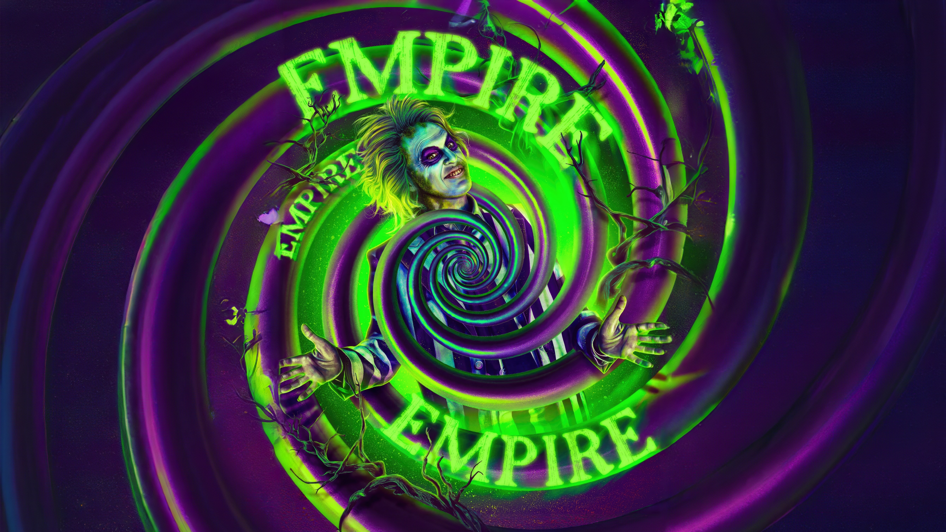 Michael Keaton as Beetlejuice in Empire Magazine HD Wallpaper