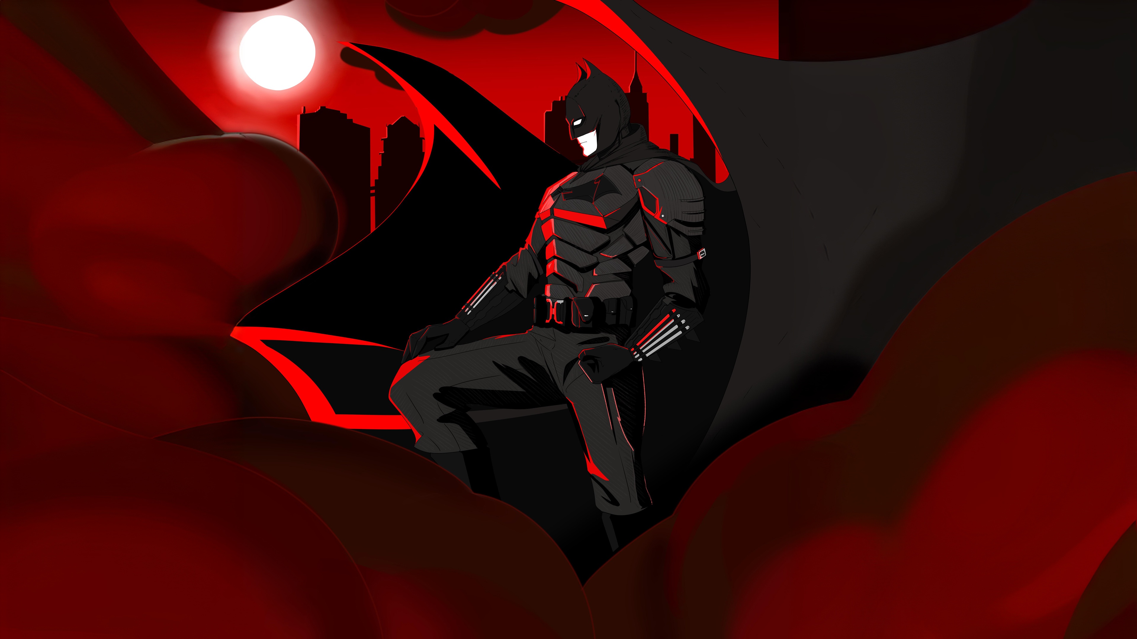 The Batman in Gotham City HD Wallpaper