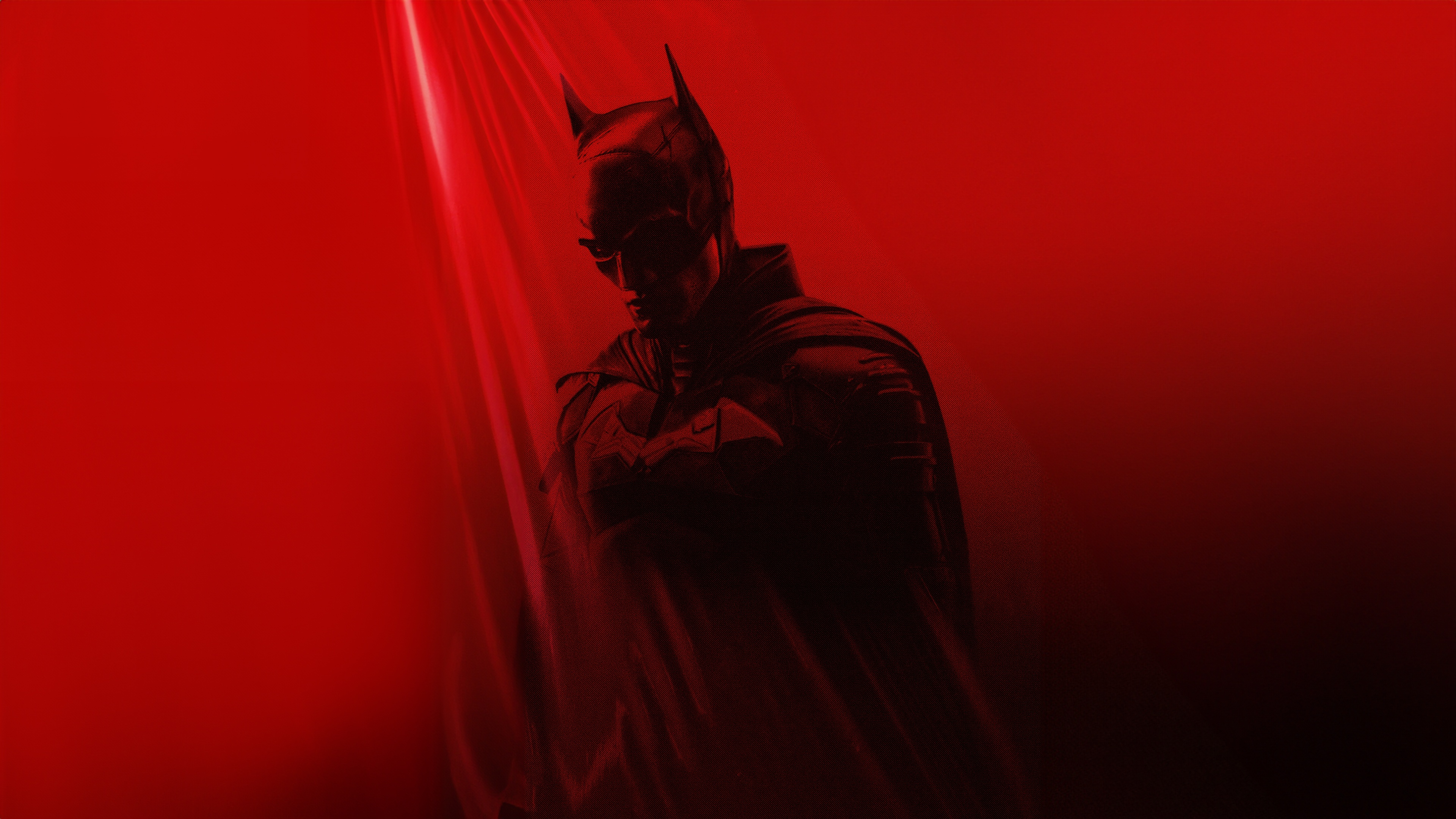 Batman in Red Light HD Wallpaper