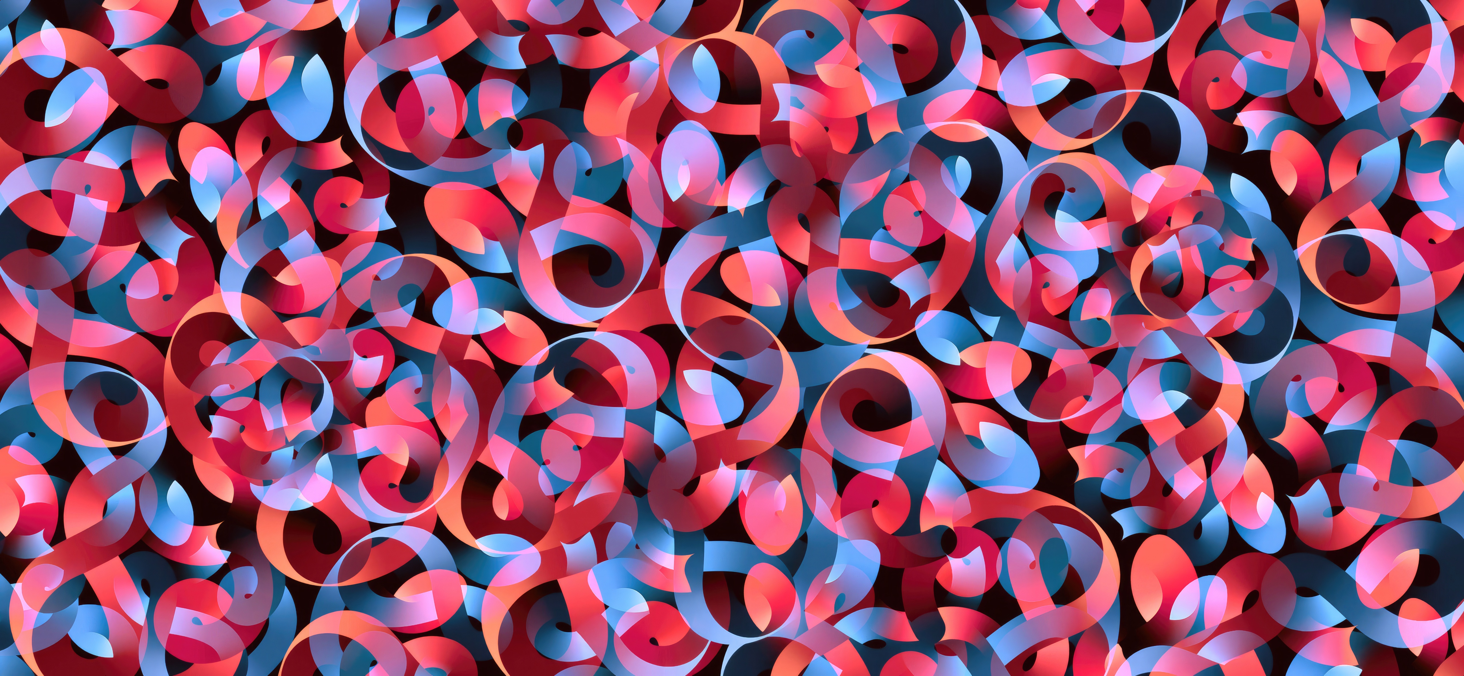 Abstract Ribbon Texture Design HD Wallpaper