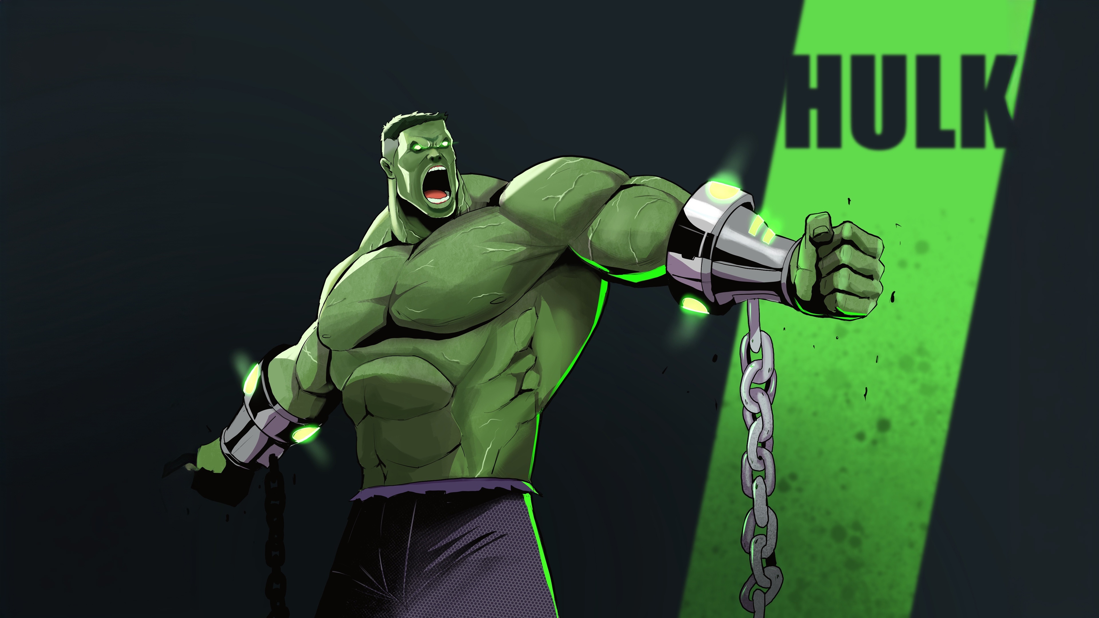 Hulk Breaking Chains HD Wallpaper