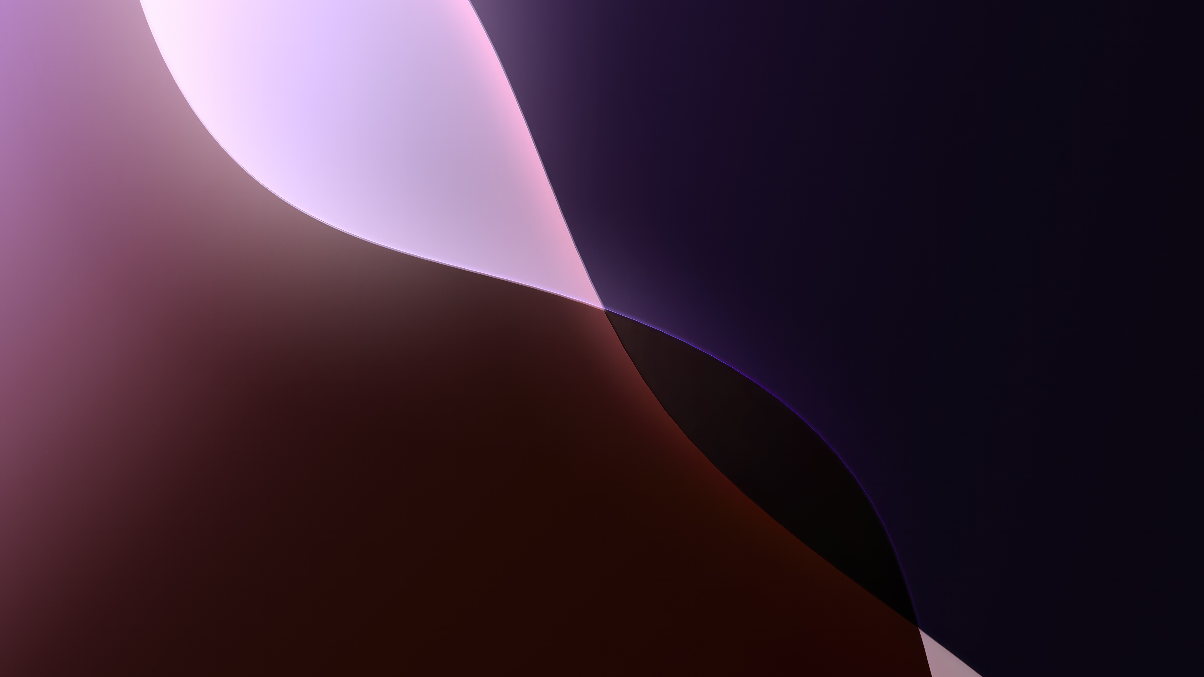 iPadOS 18 Purple Dark Abstract HD Wallpaper