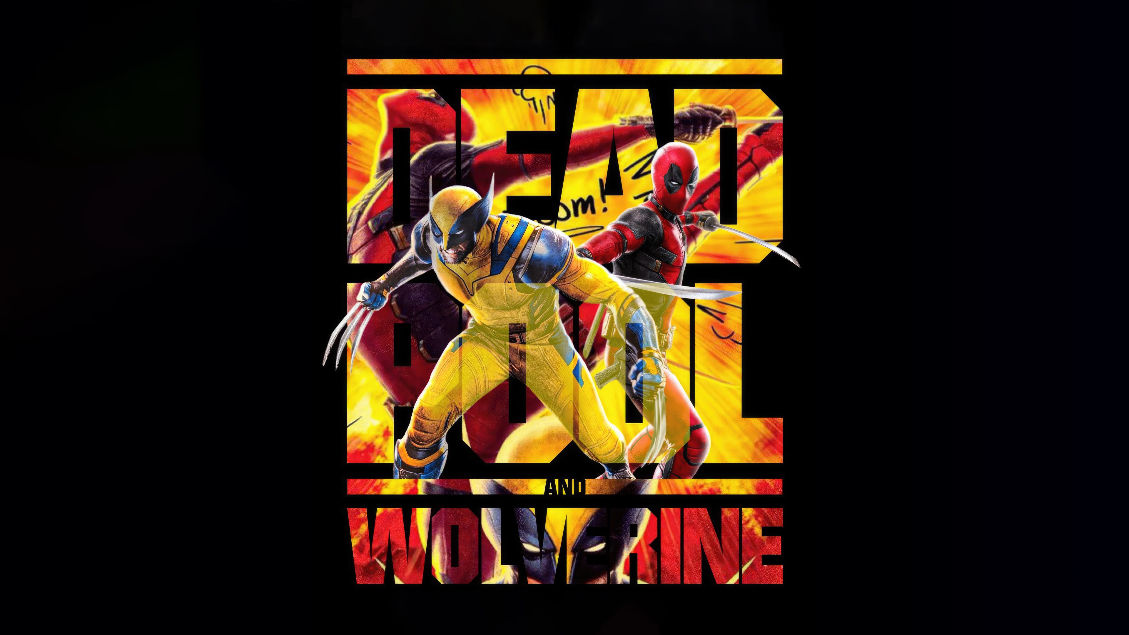 Deadpool and Wolverine HD Wallpaper