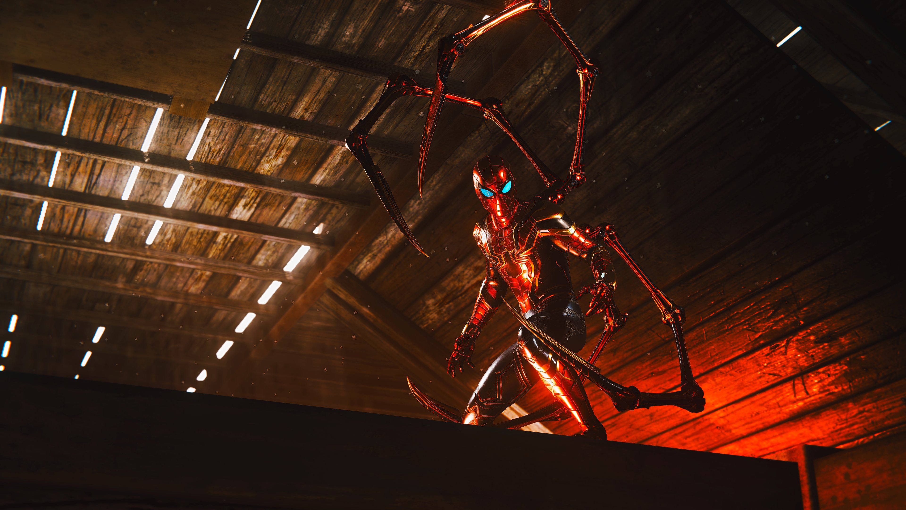 Iron Spider Suit in Marvel's Spider-Man 2 HD Wallpaper