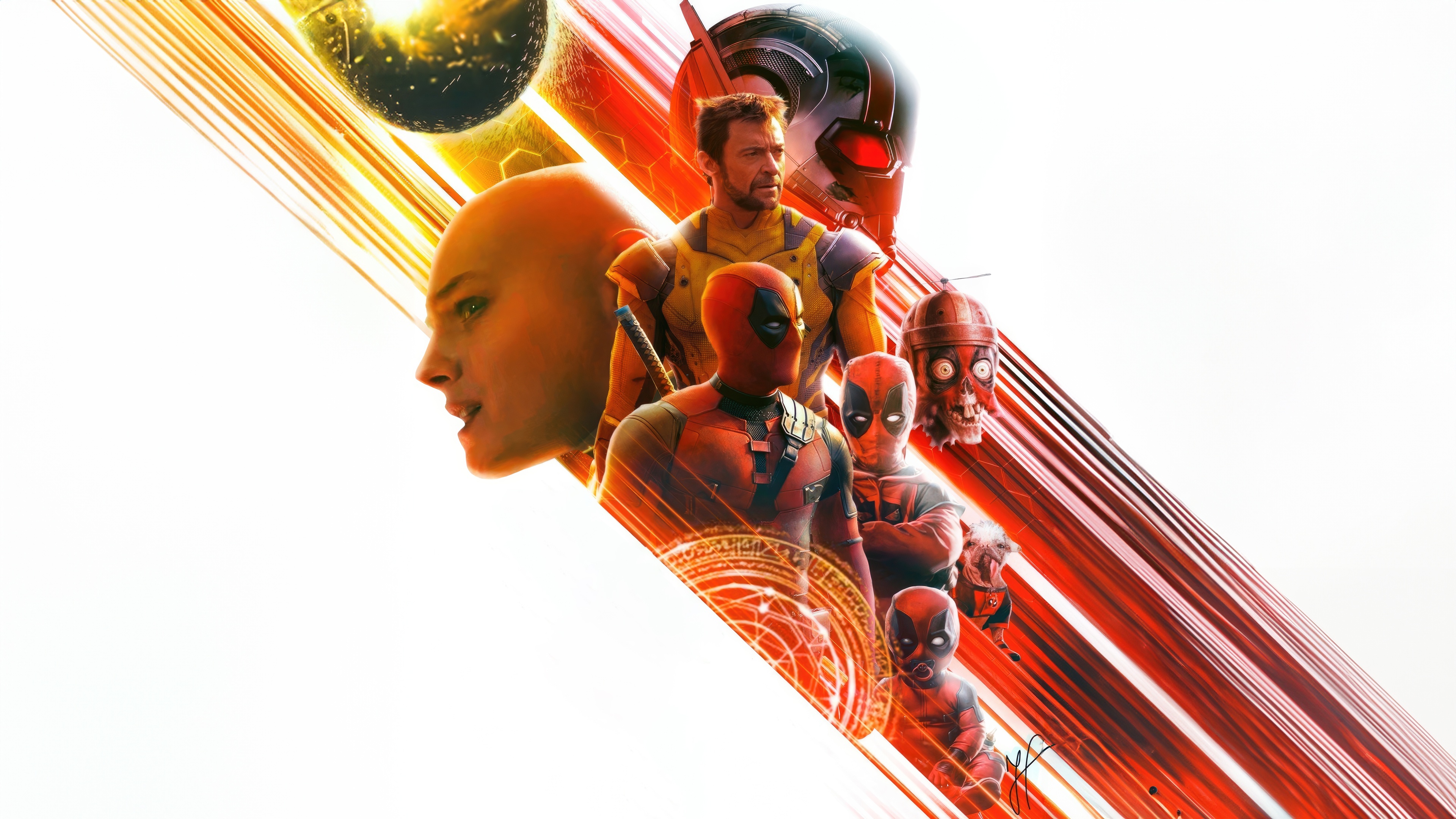 Deadpool And Wolverine Grimace Of Chaos HD Wallpaper