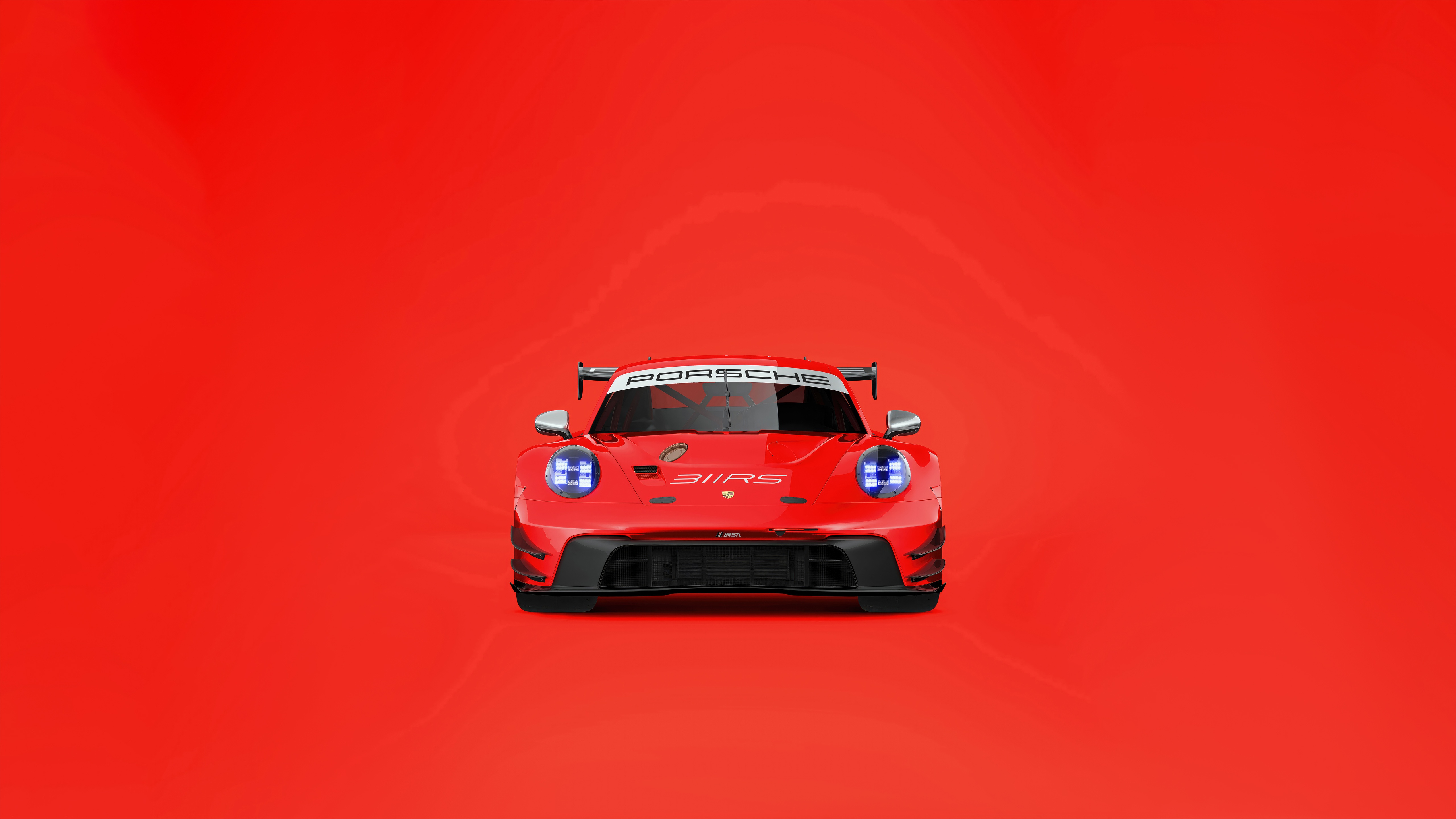 Red Porsche 911 GT3 RS Race Car HD Wallpaper