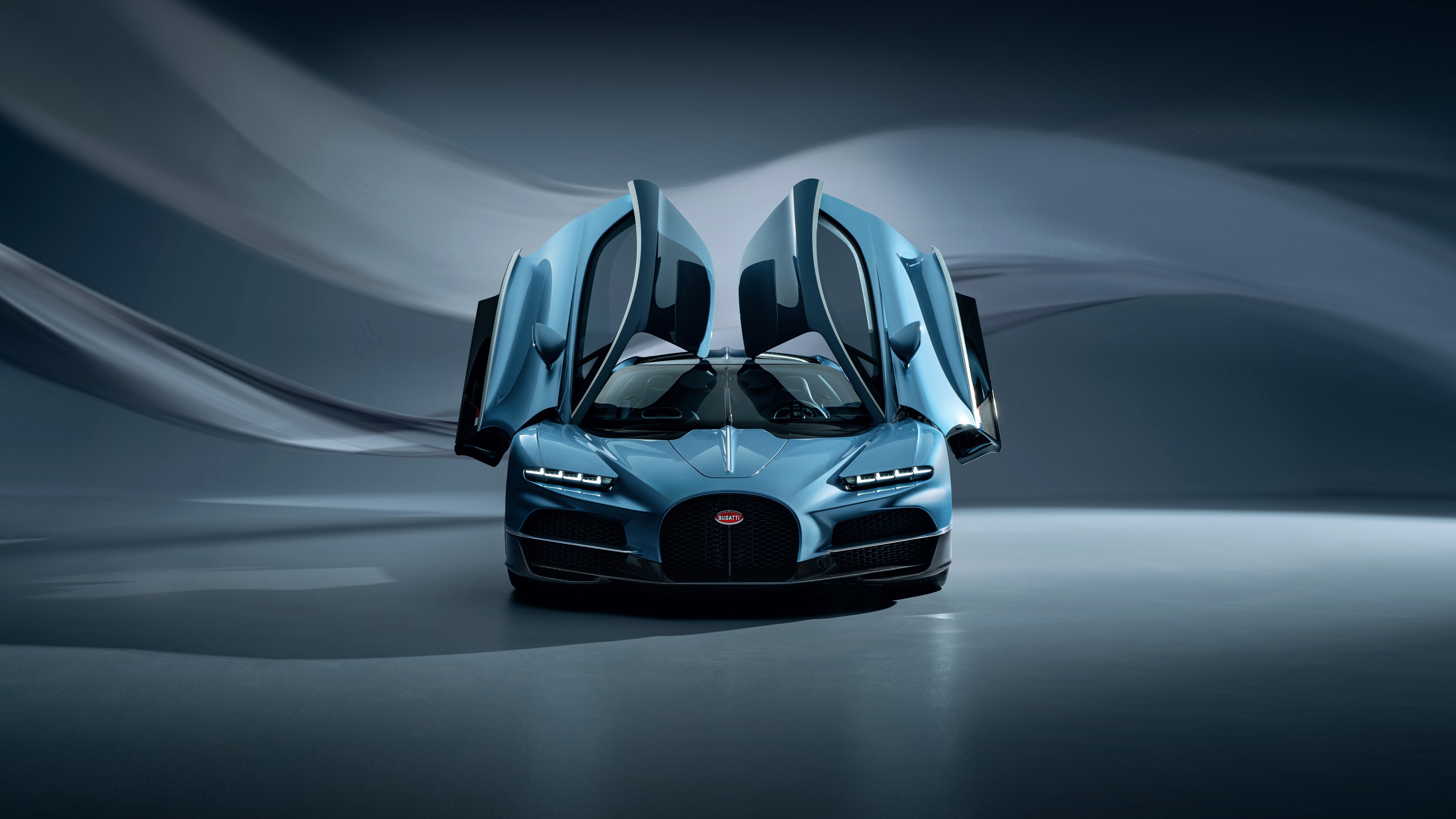 Bugatti Tourbillon 2024 with doors open HD Wallpaper