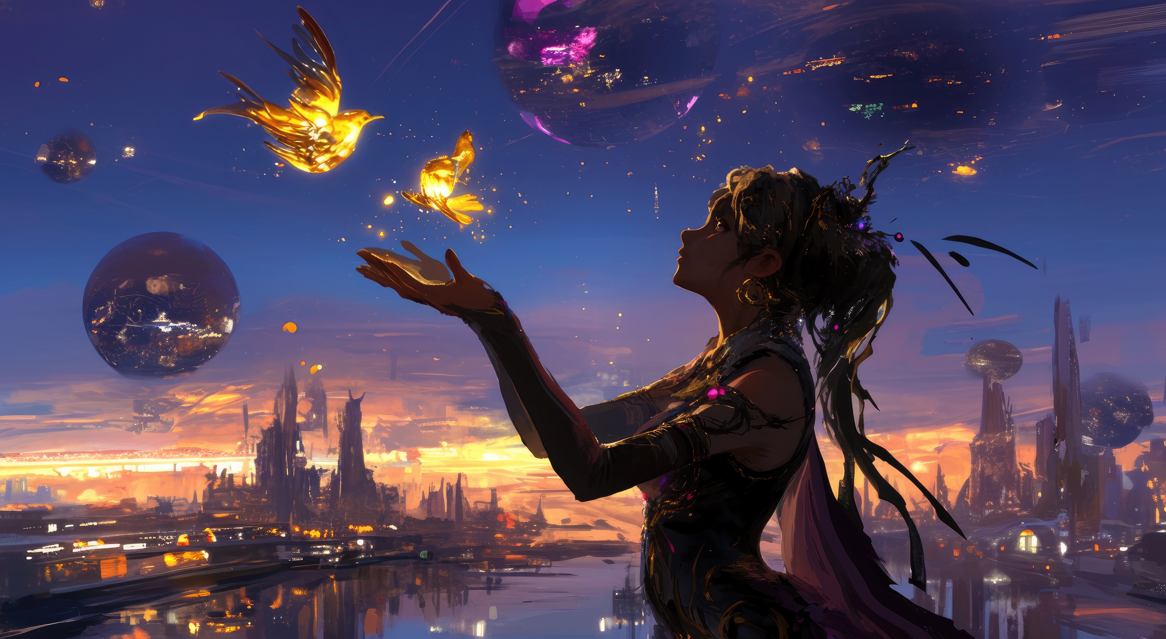 The Melody Of Cosmic Harmony HD Wallpaper