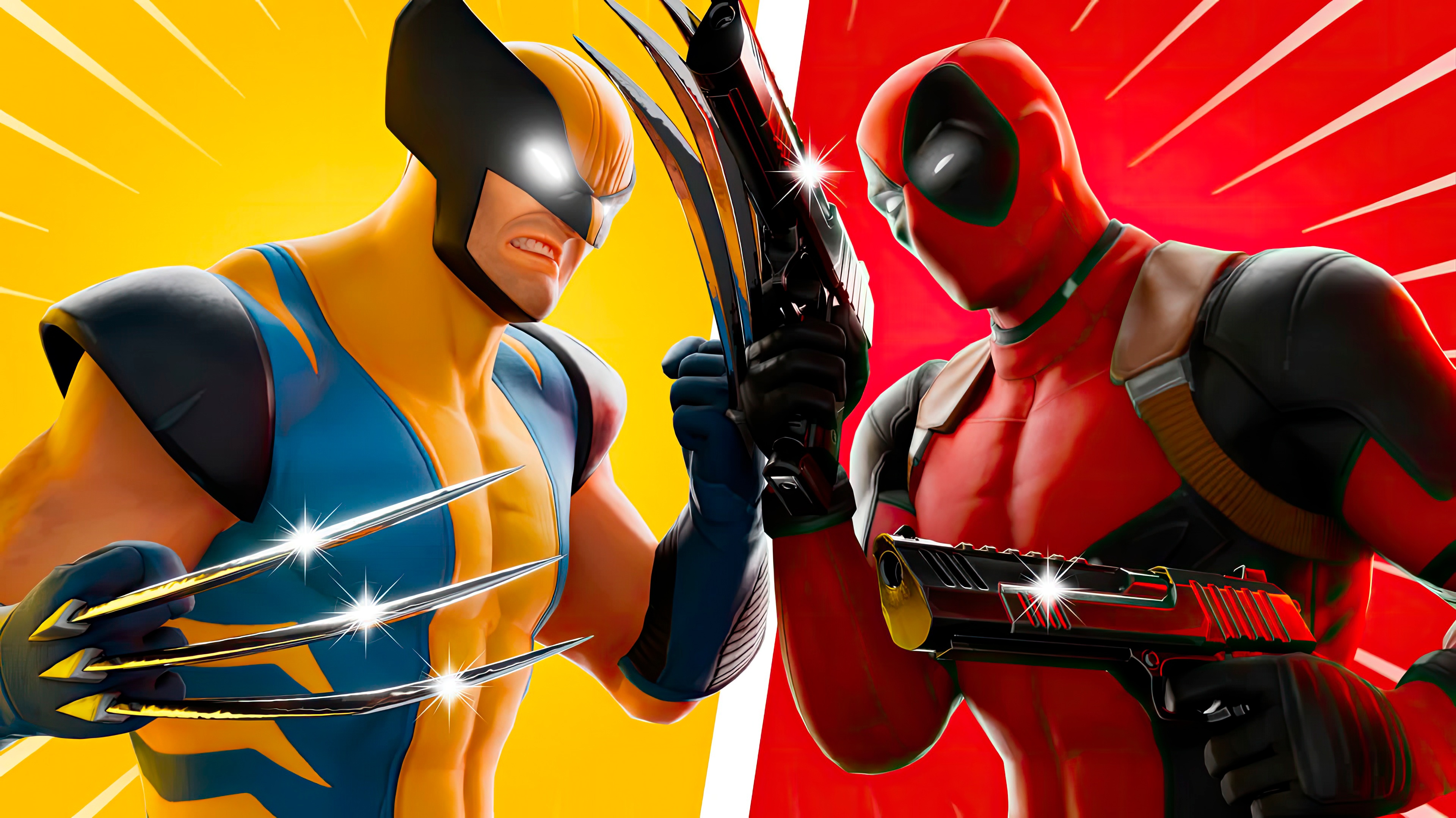 Deadpool and Wolverine in Fortnite HD Wallpaper