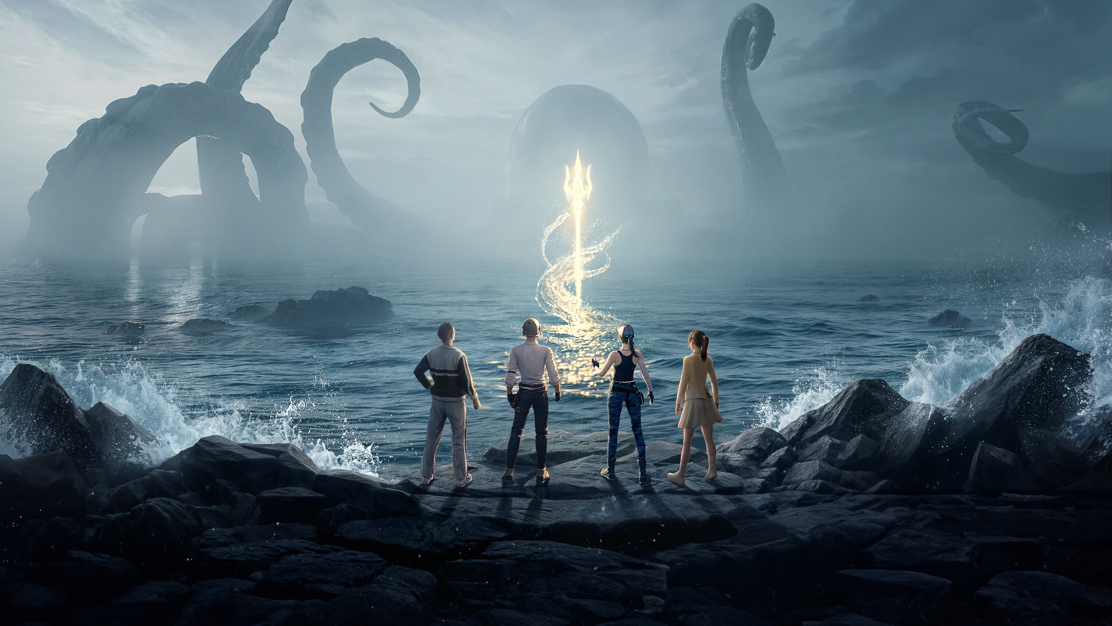 PUBG Mobile Event with Kraken and Trident HD Wallpaper