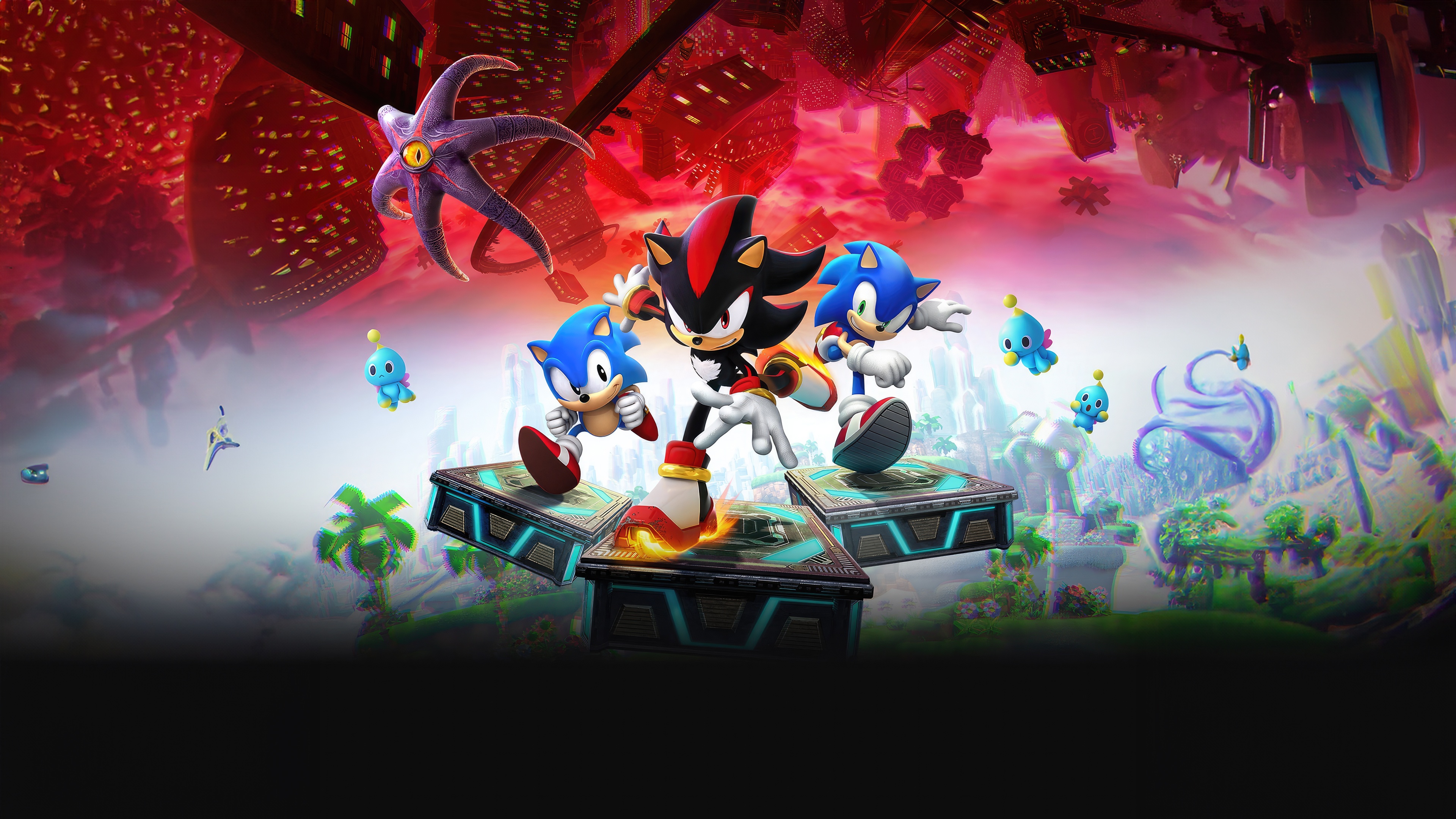 Sonic and Shadow in Sonic X Shadow Generations HD Wallpaper