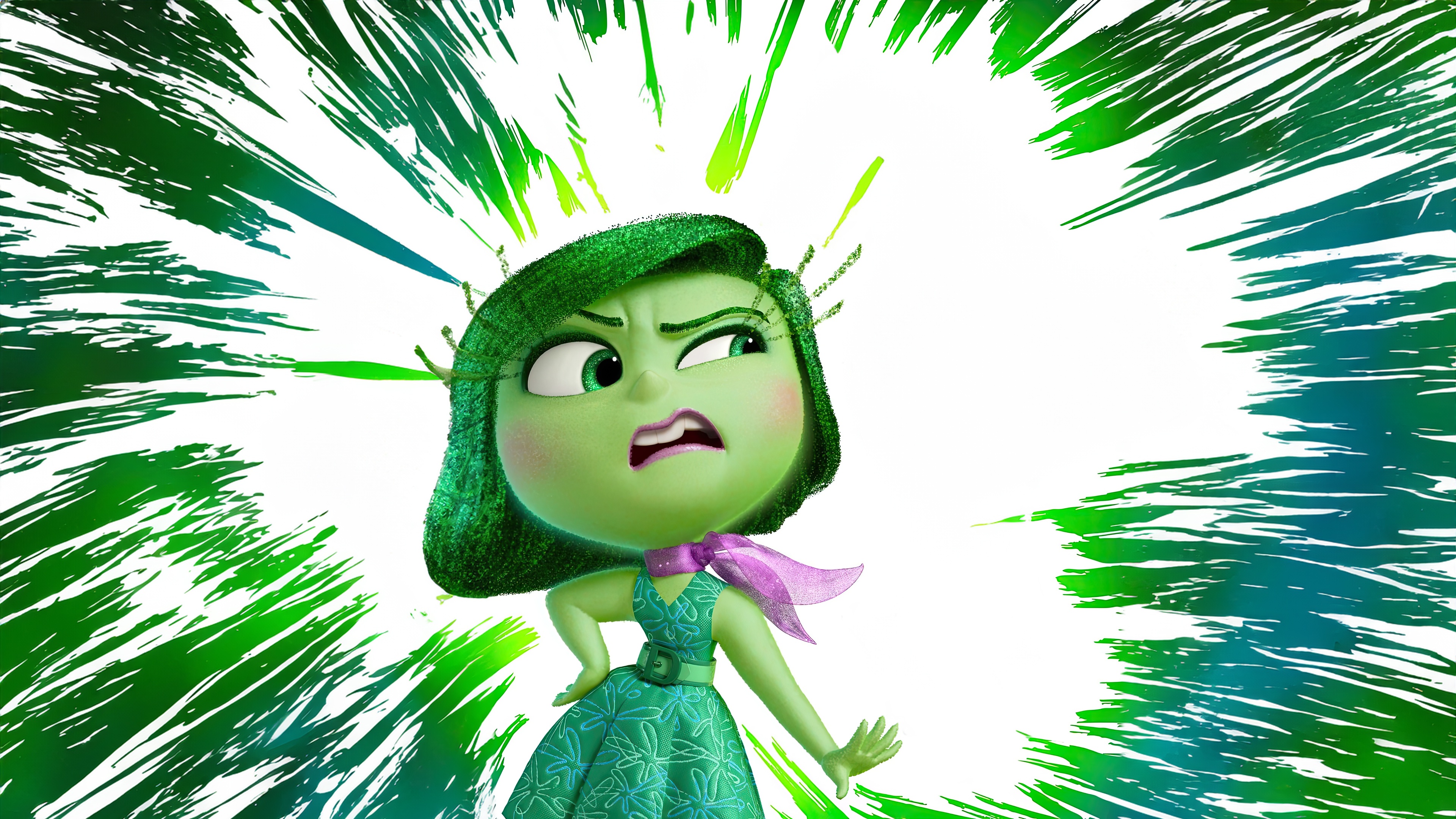 Disgust from Inside Out 2 HD Wallpaper