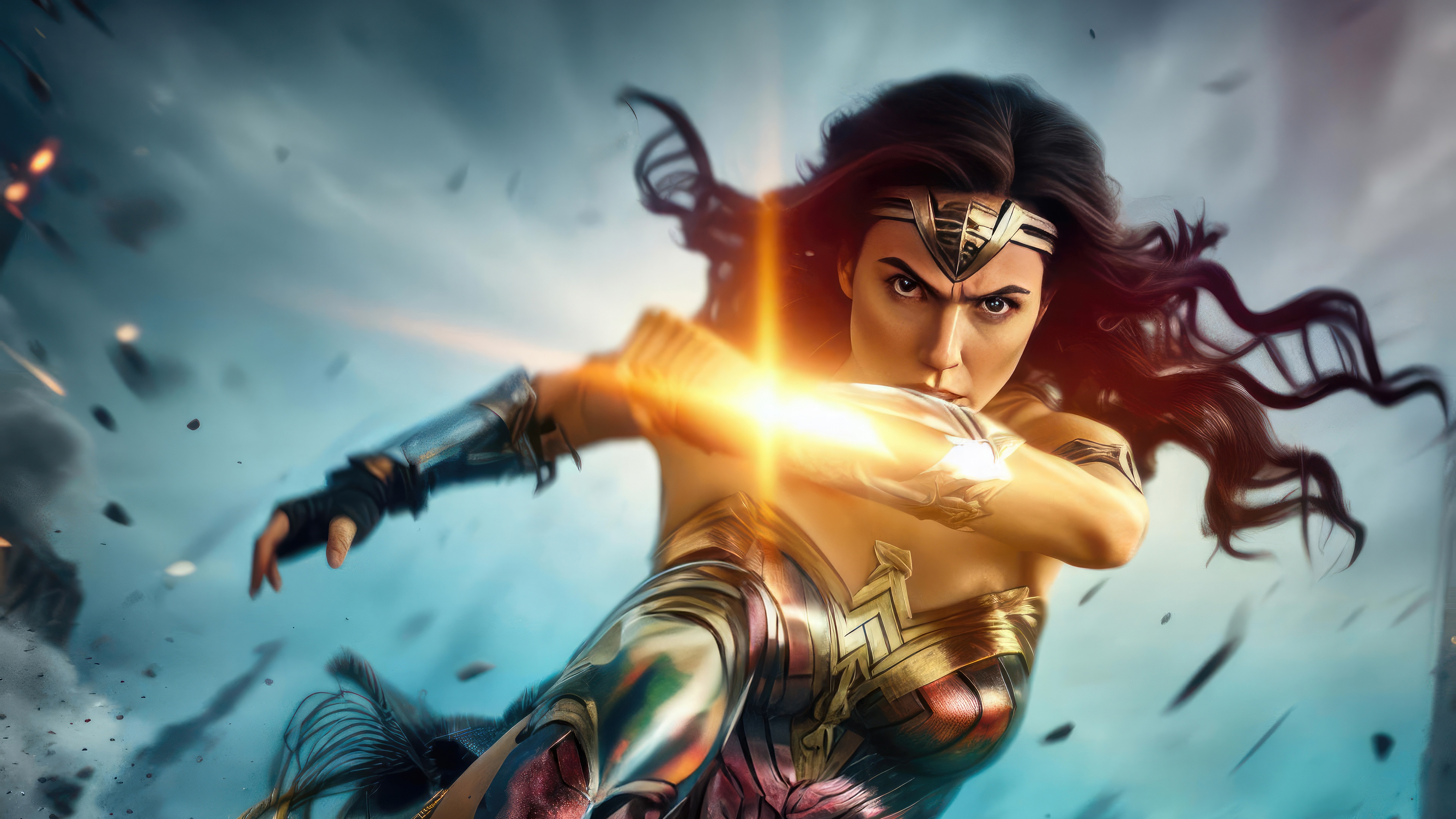 Wonder Woman in Action HD Wallpaper
