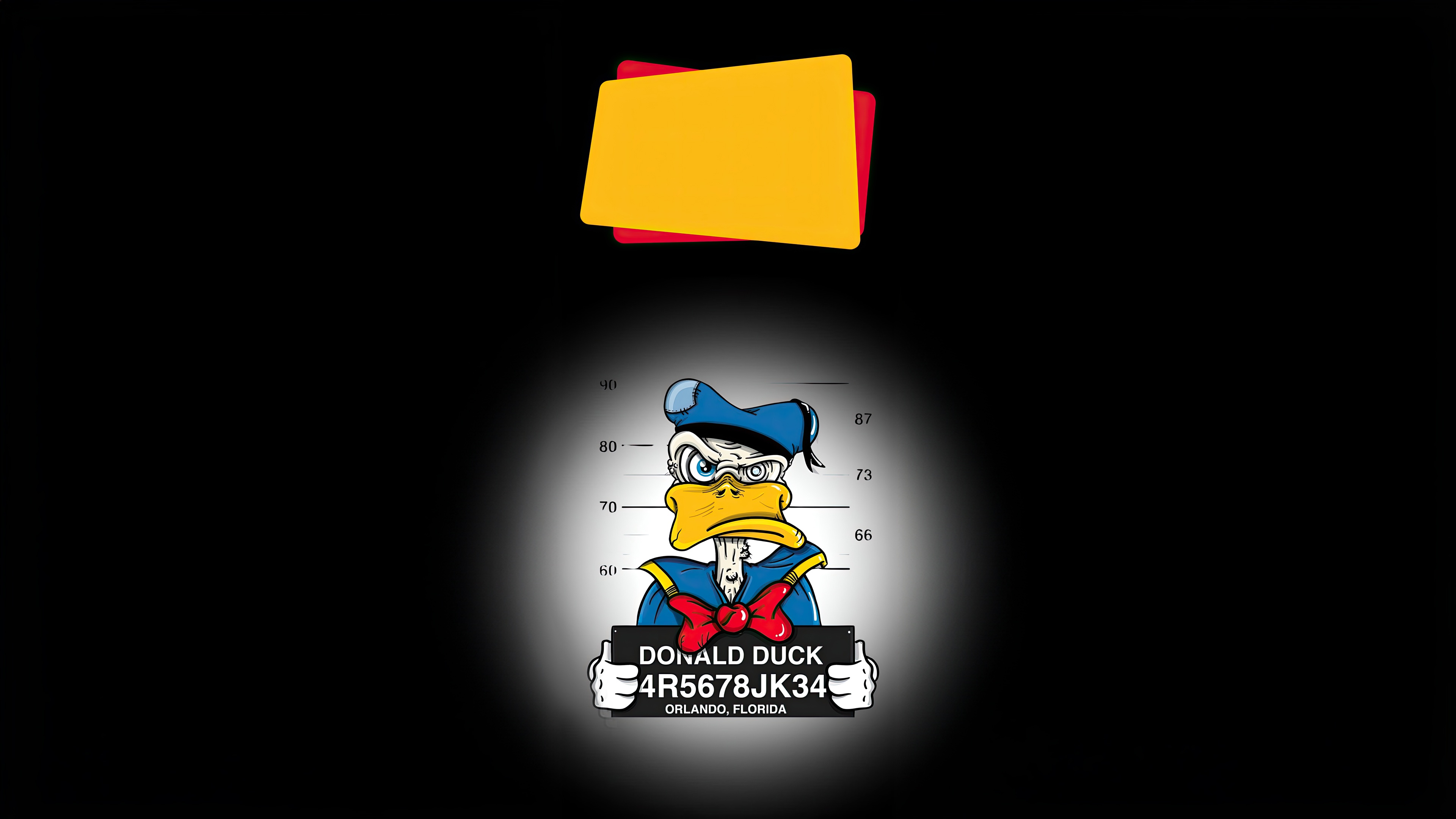 Donald Duck Mugshot HD Wallpaper