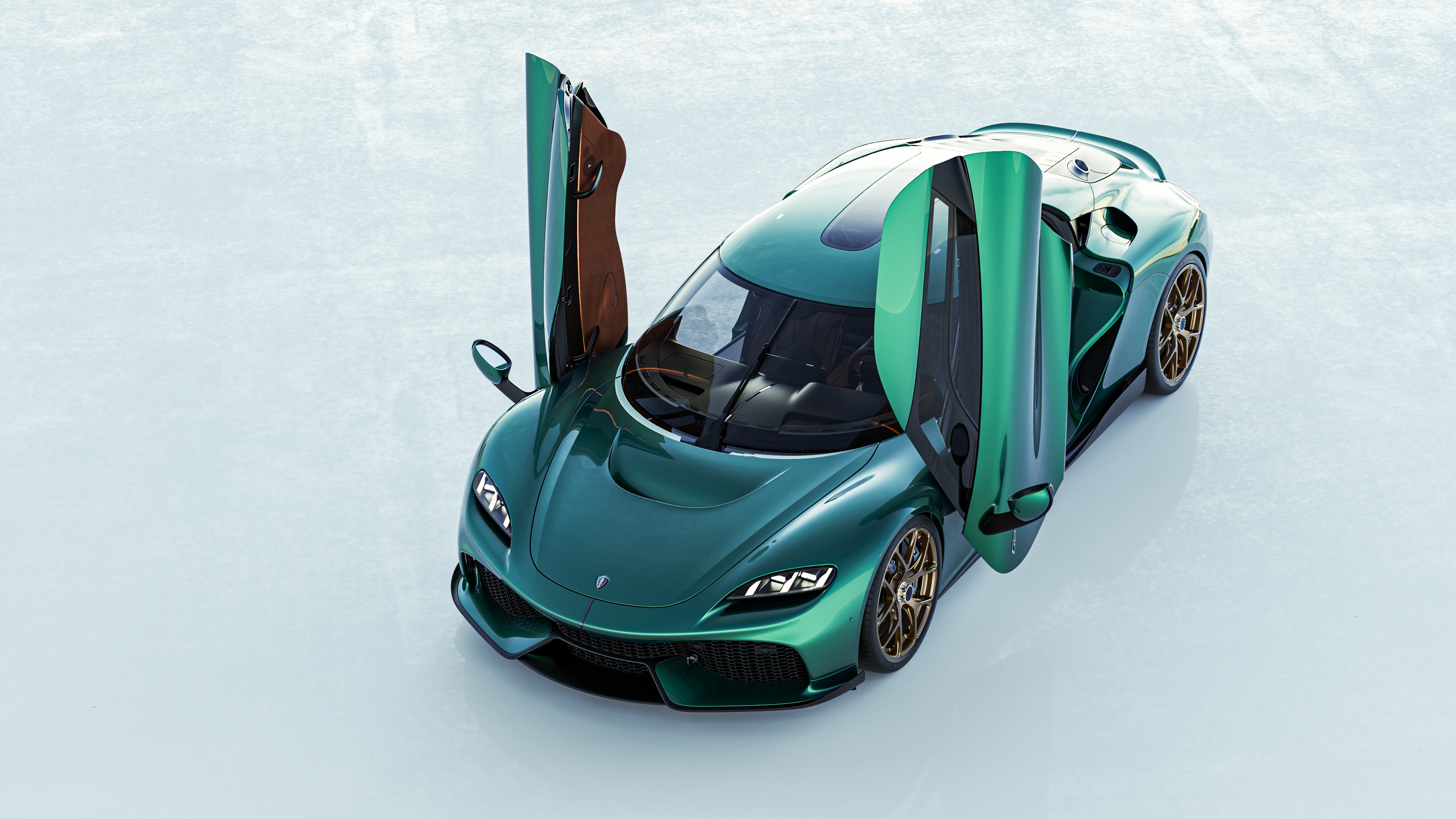 Koenigsegg Gemera with doors open HD Wallpaper