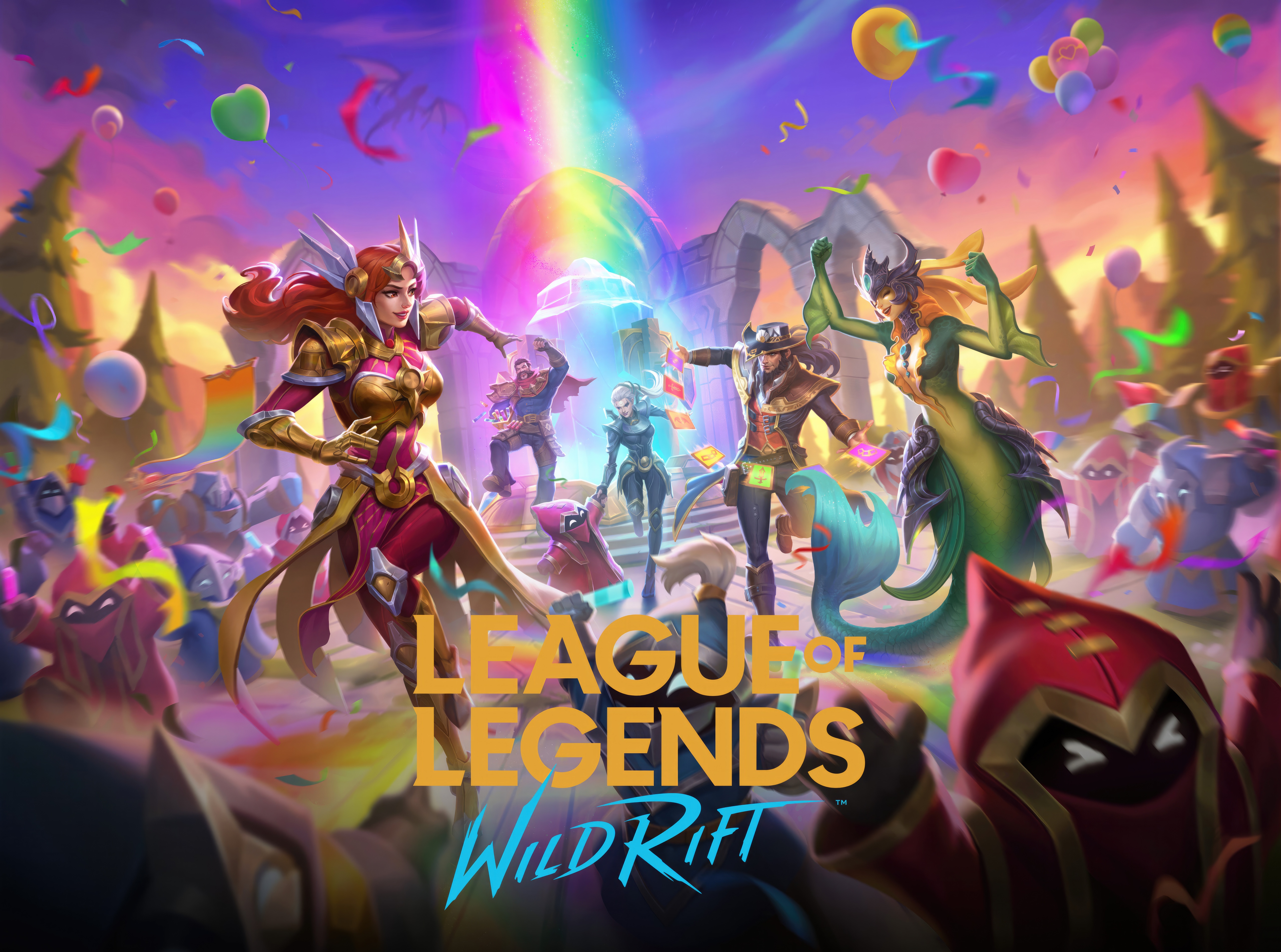League of Legends Wild Rift Pride Celebration HD Wallpaper