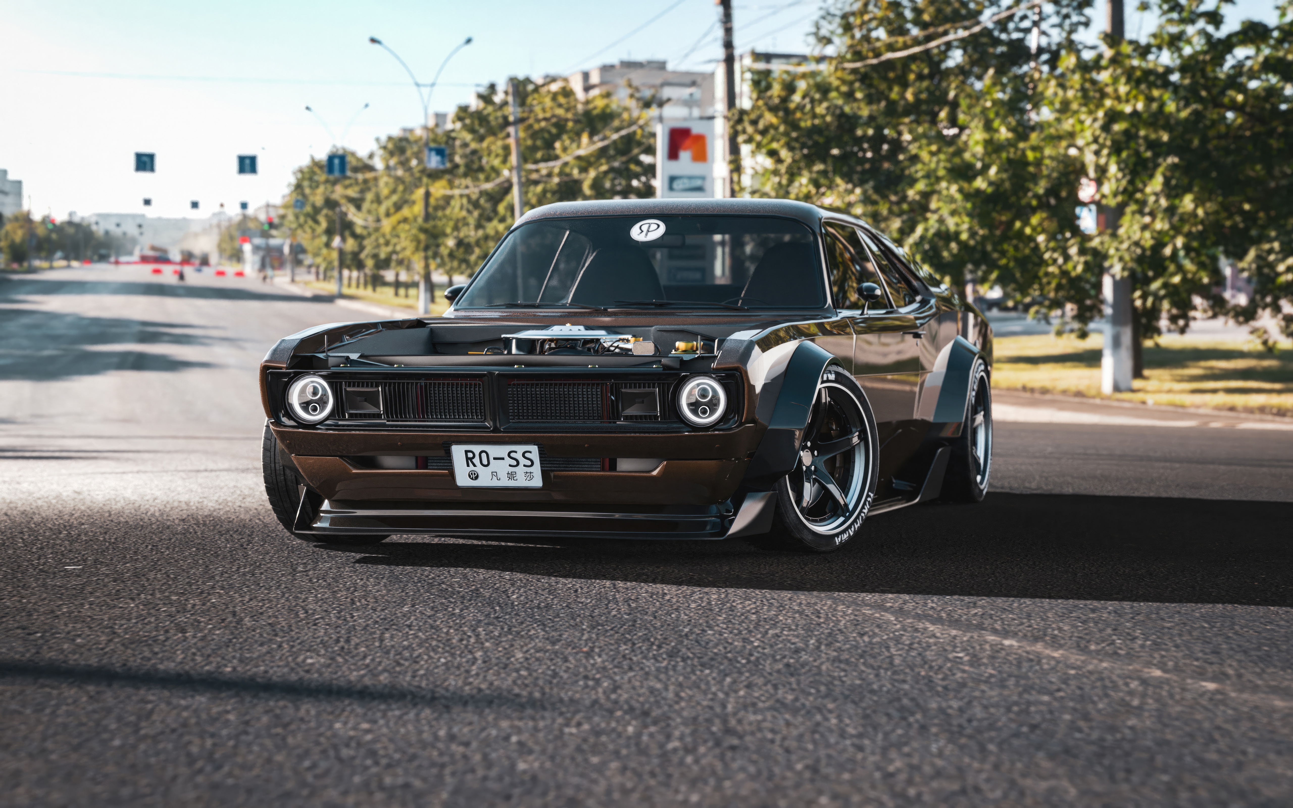 1971 Dodge Demon Restomod with Widebody Kit HD Wallpaper