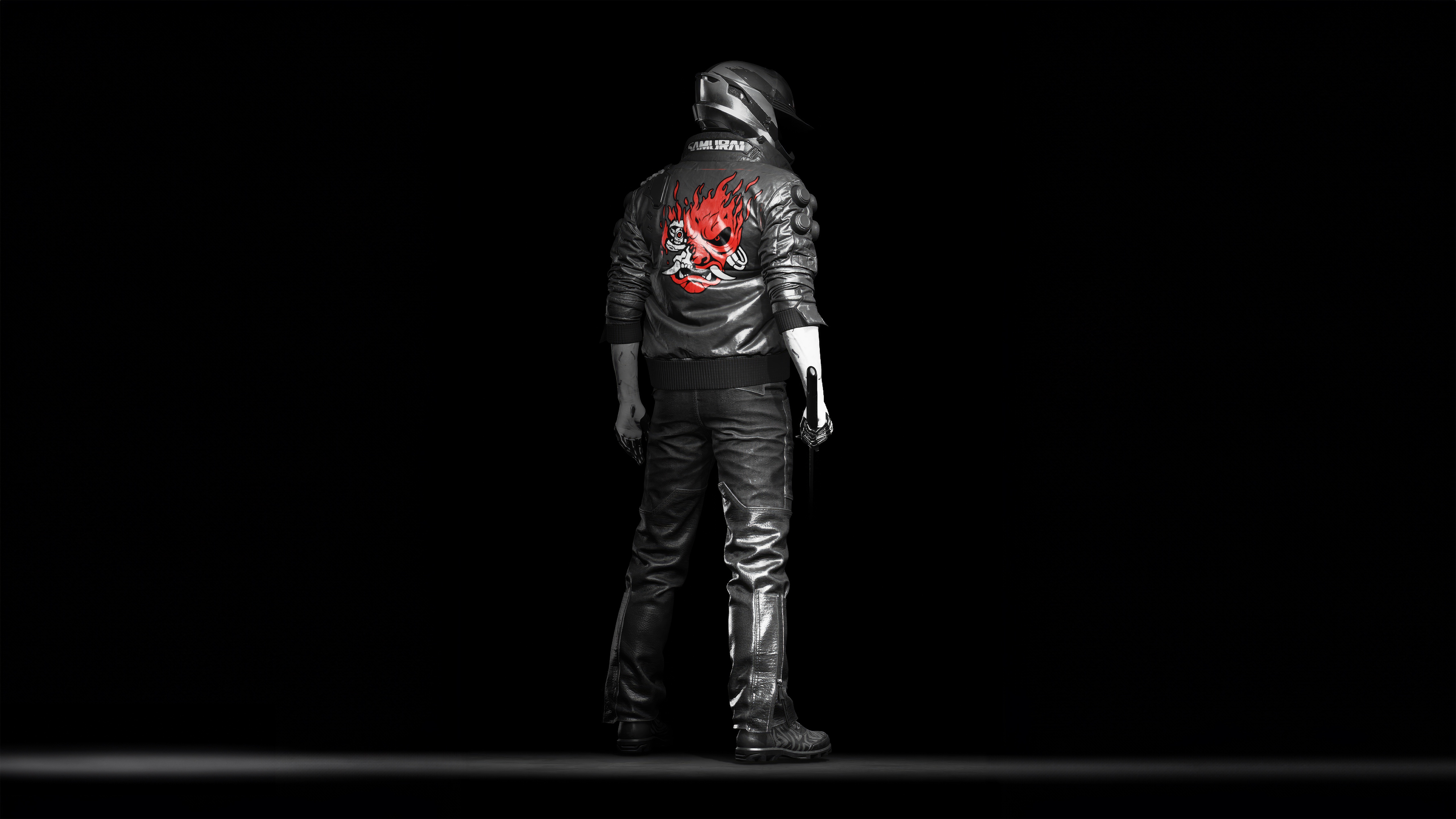 Cyberpunk 2077 character with red dragon jacket HD Wallpaper
