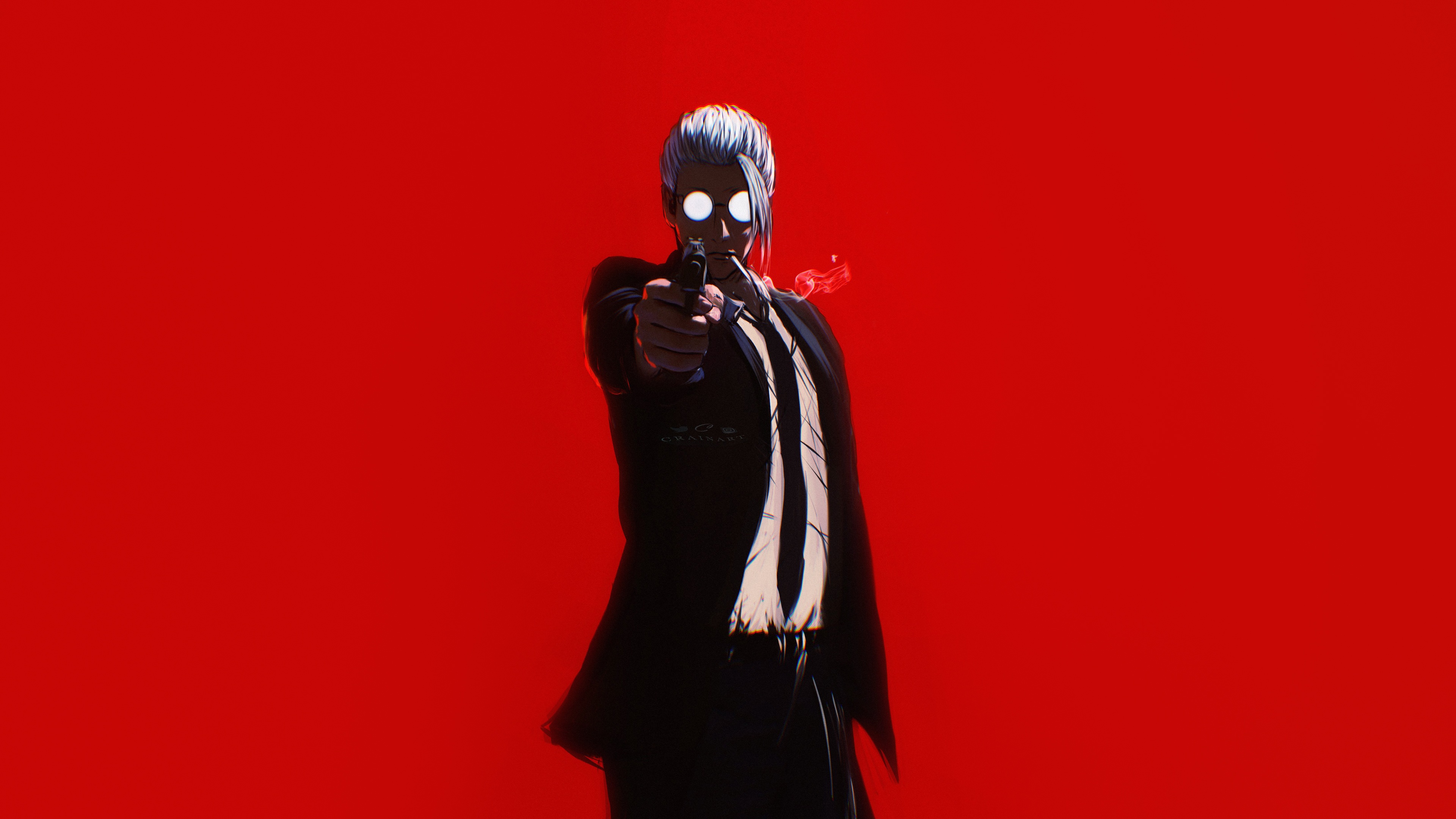 Sakamoto Days: Man with Gun and Cigarette HD Wallpaper