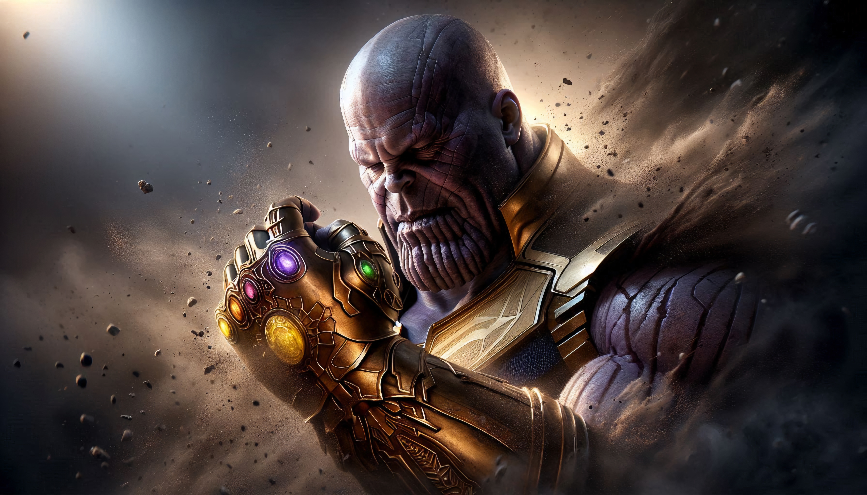 Thanos with the Infinity Gauntlet HD Wallpaper