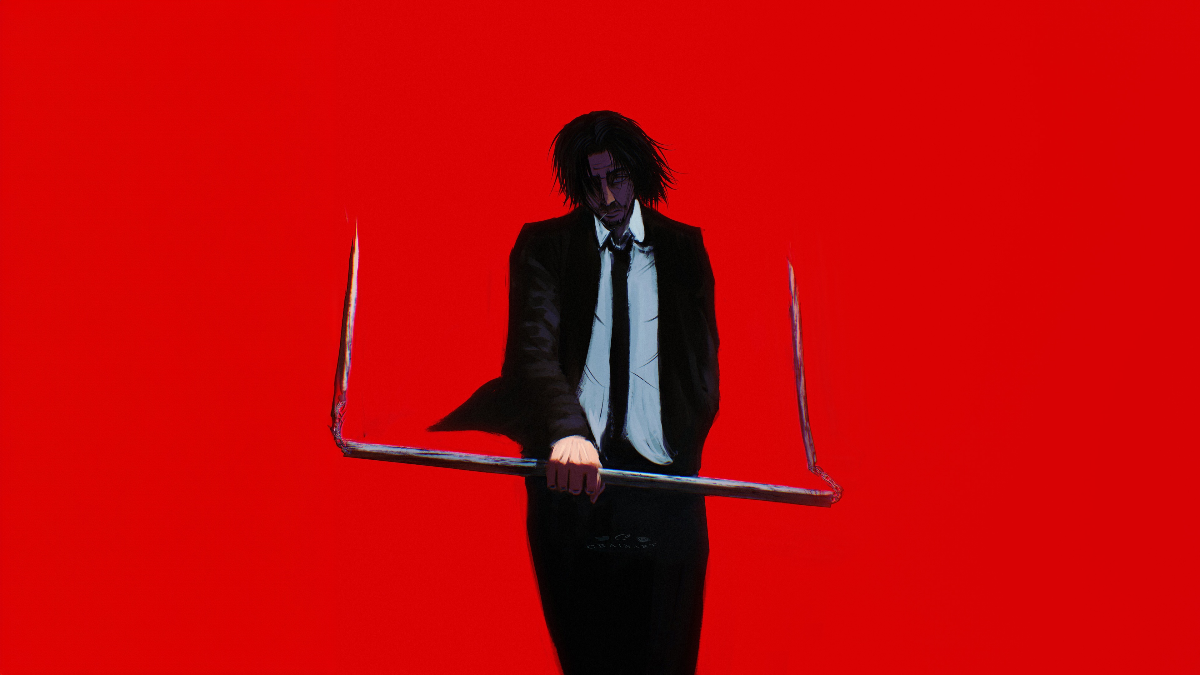 Mr Yotsumura holding a weapon HD Wallpaper