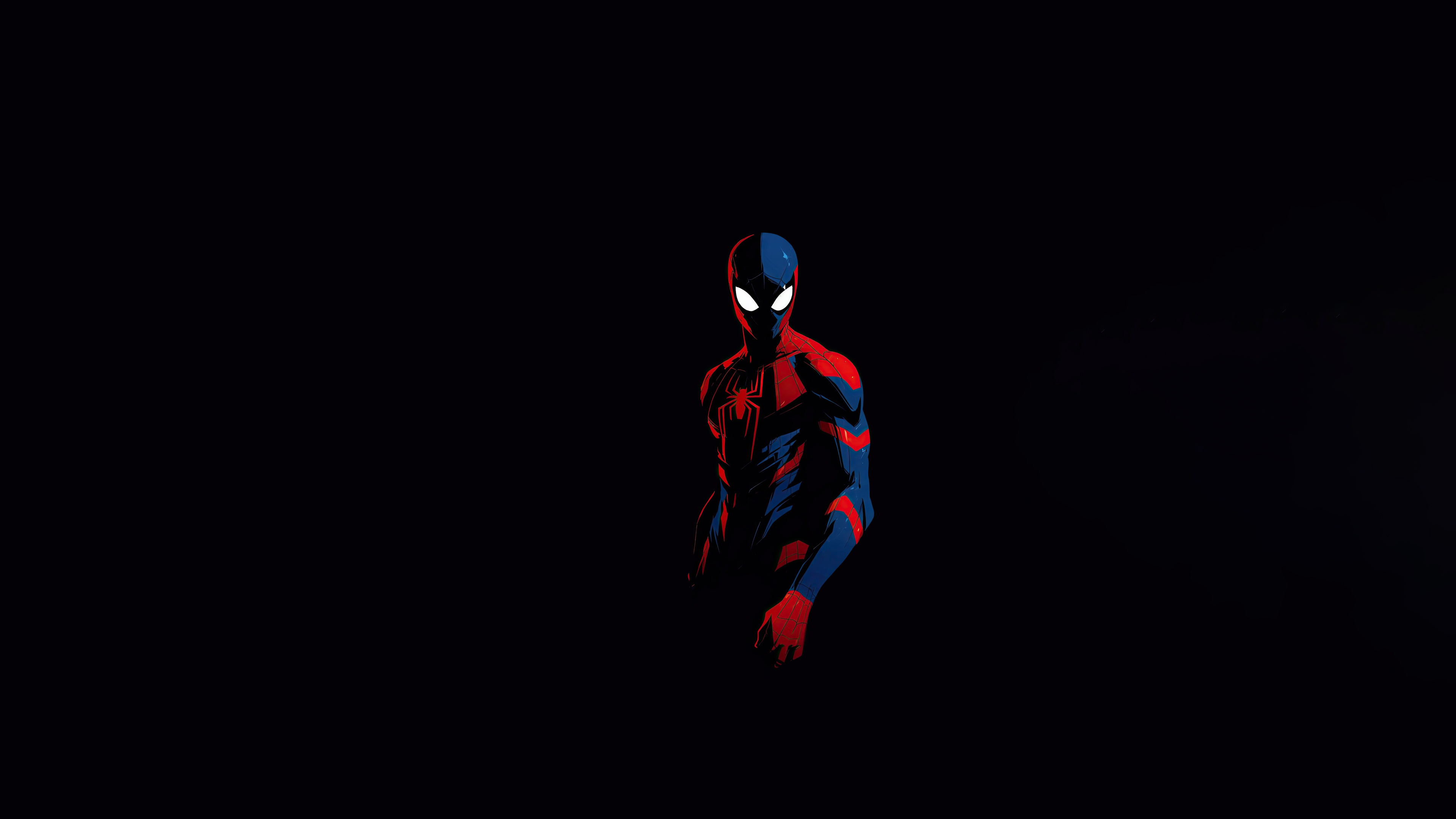 Miles Morales in a minimalist style HD Wallpaper