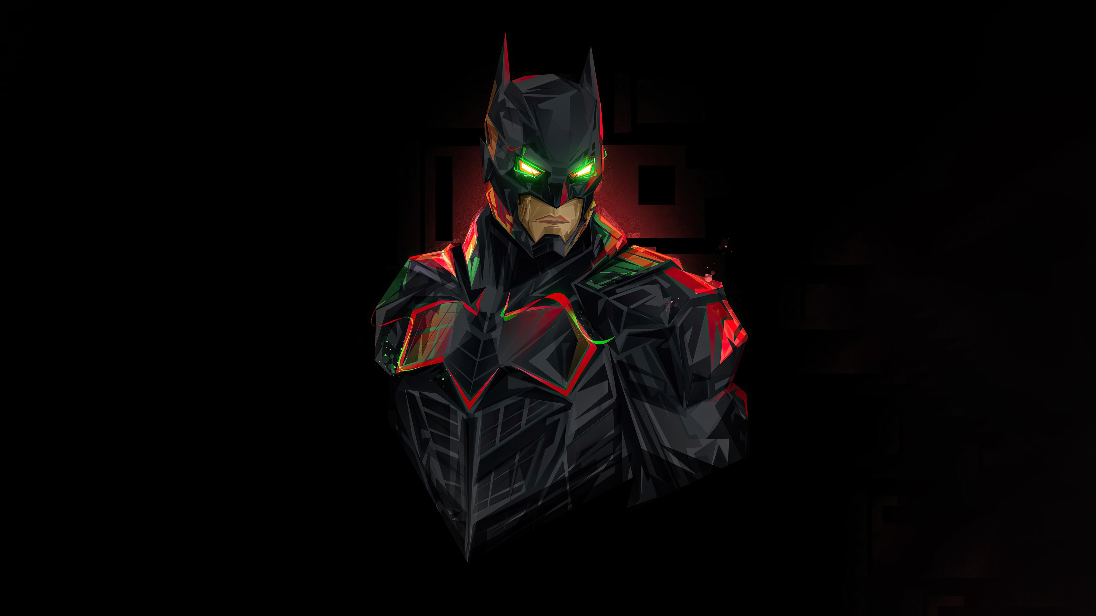 Mystical Batman in Geometric Armor HD Wallpaper