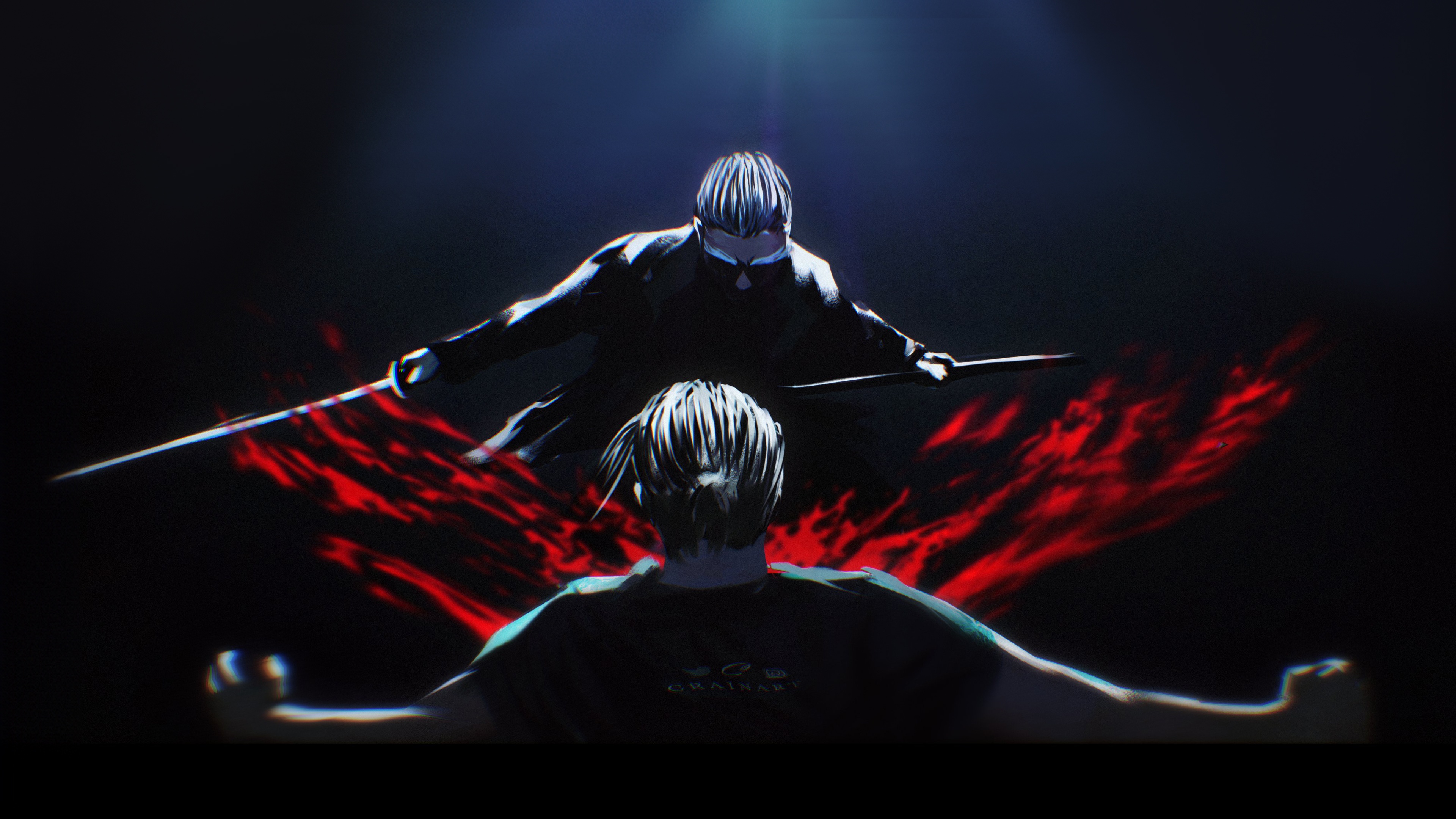 Takamura Vs Sakamoto HD Wallpaper