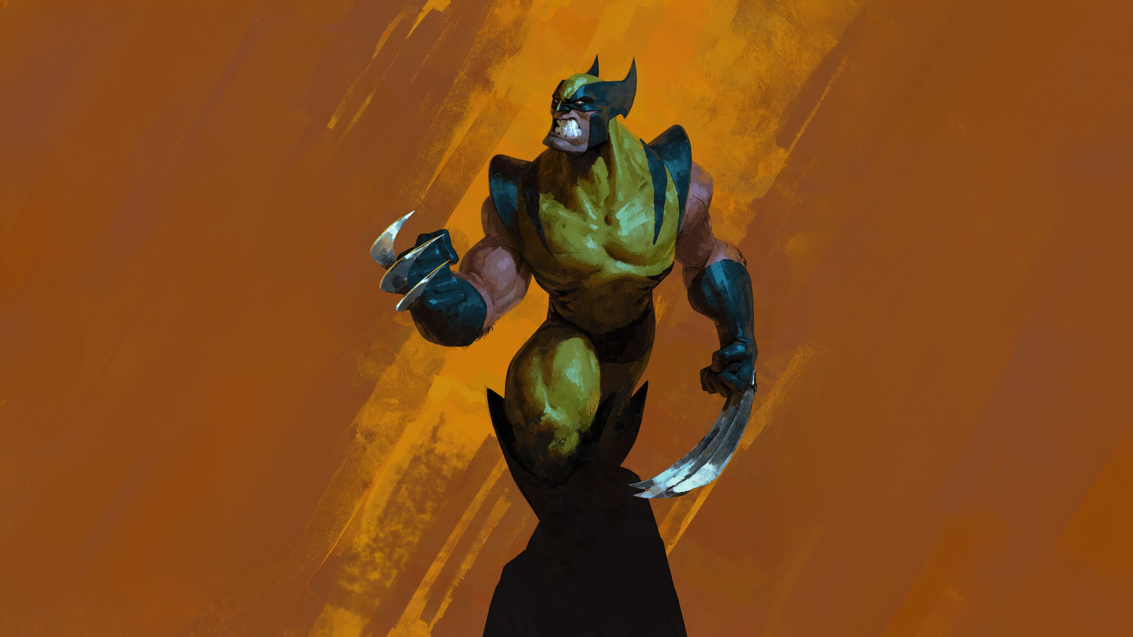 Wolverine with Claws Extended HD Wallpaper