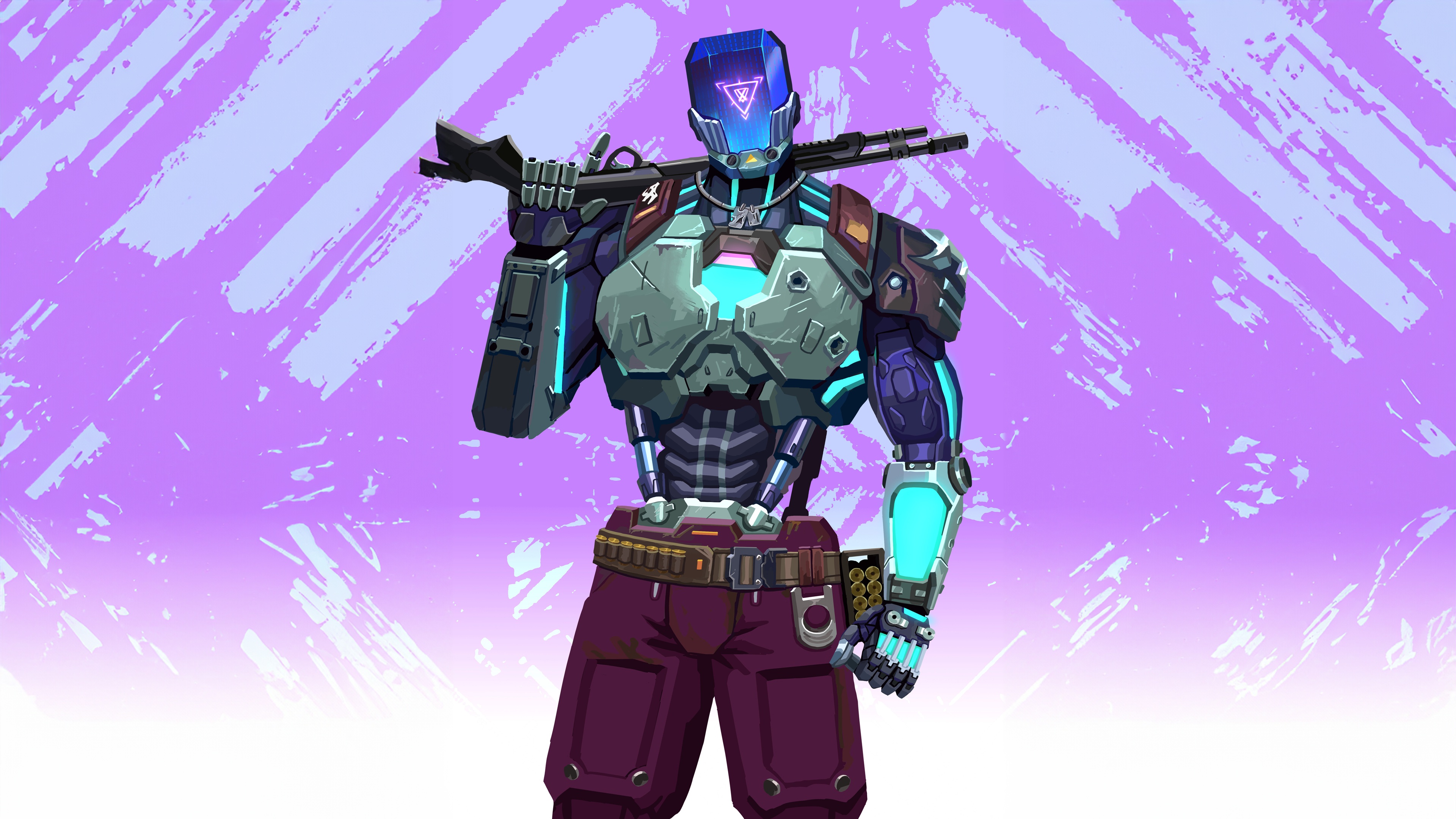 Kay/O from Valorant holding a rifle HD Wallpaper
