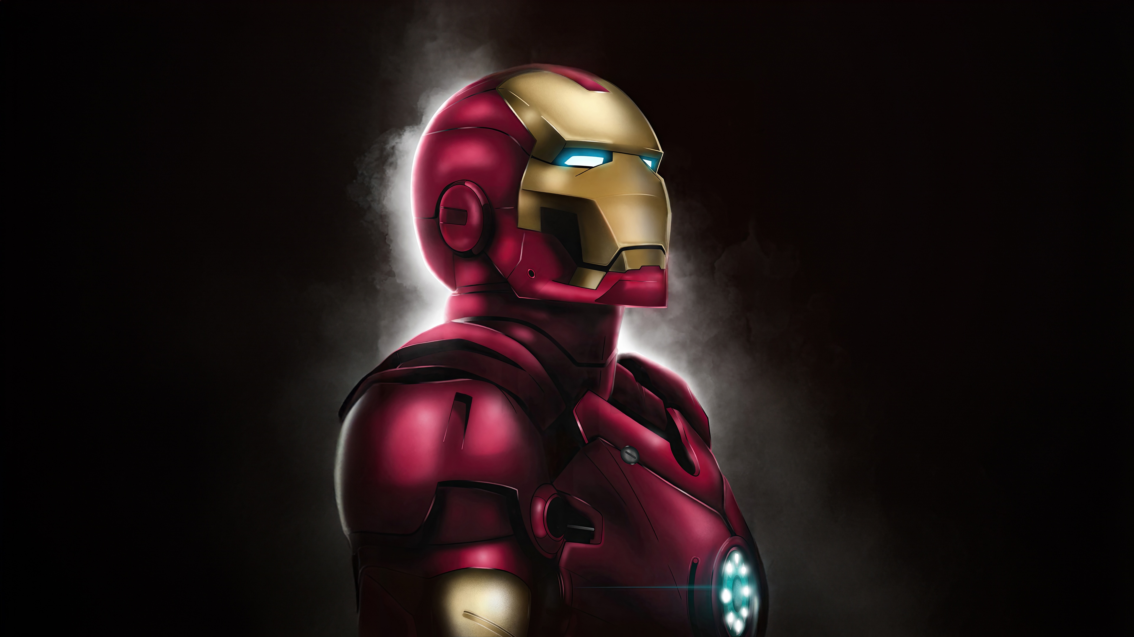 Iron Man in a red and gold suit HD Wallpaper