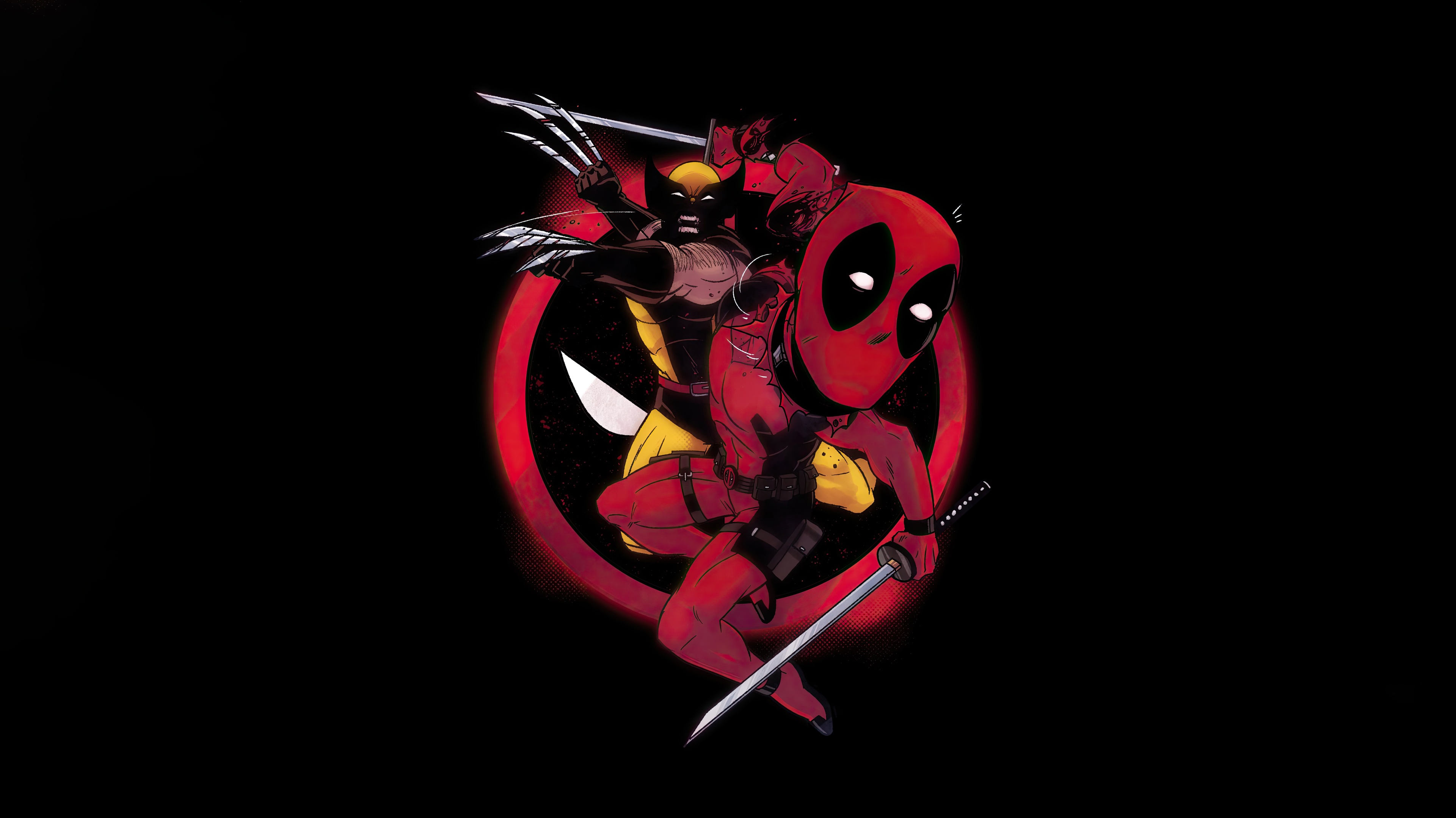 Deadpool And Wolverine Sketch Artwork HD Wallpaper