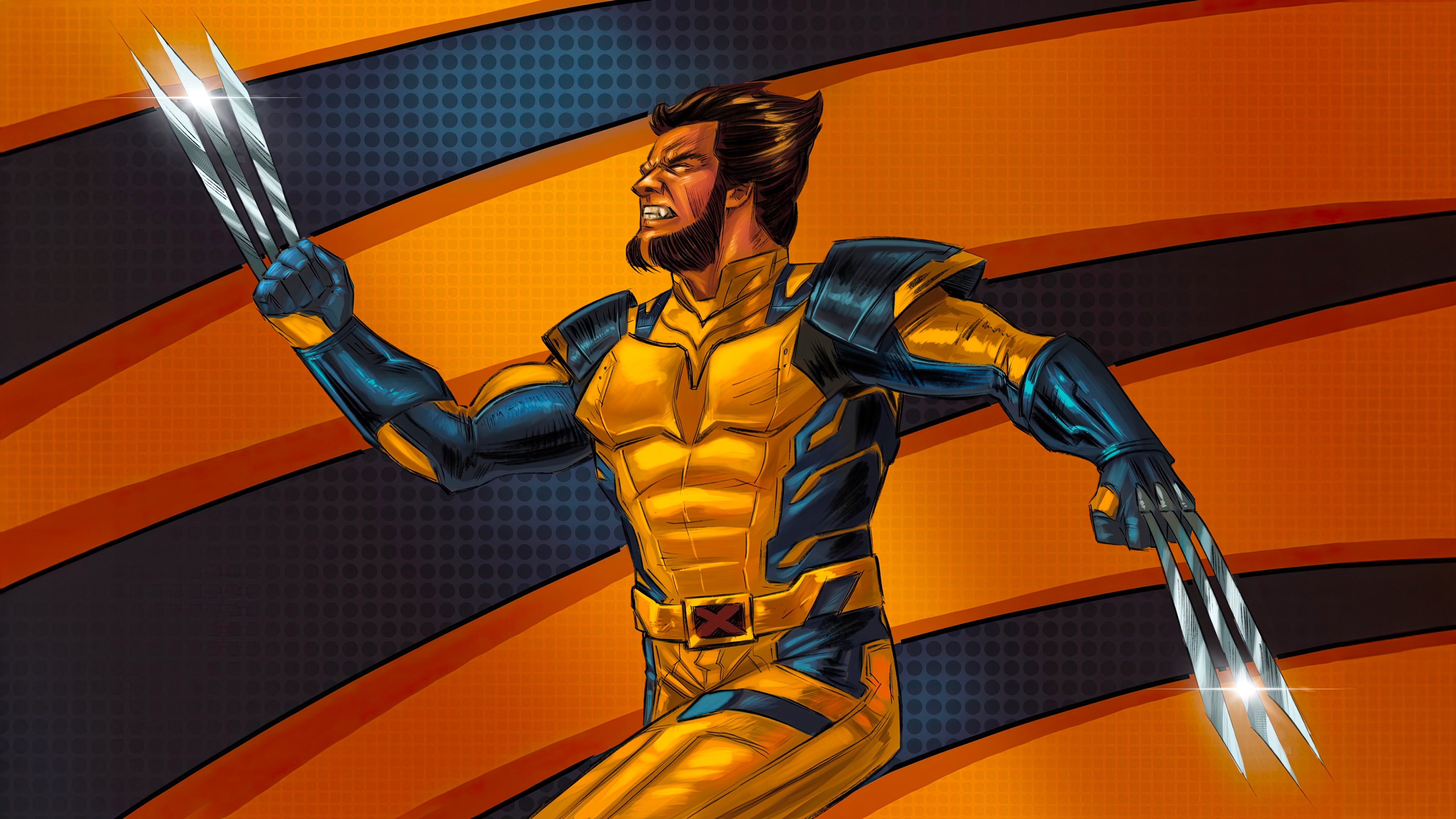 Wolverine with Claws Extended HD Wallpaper