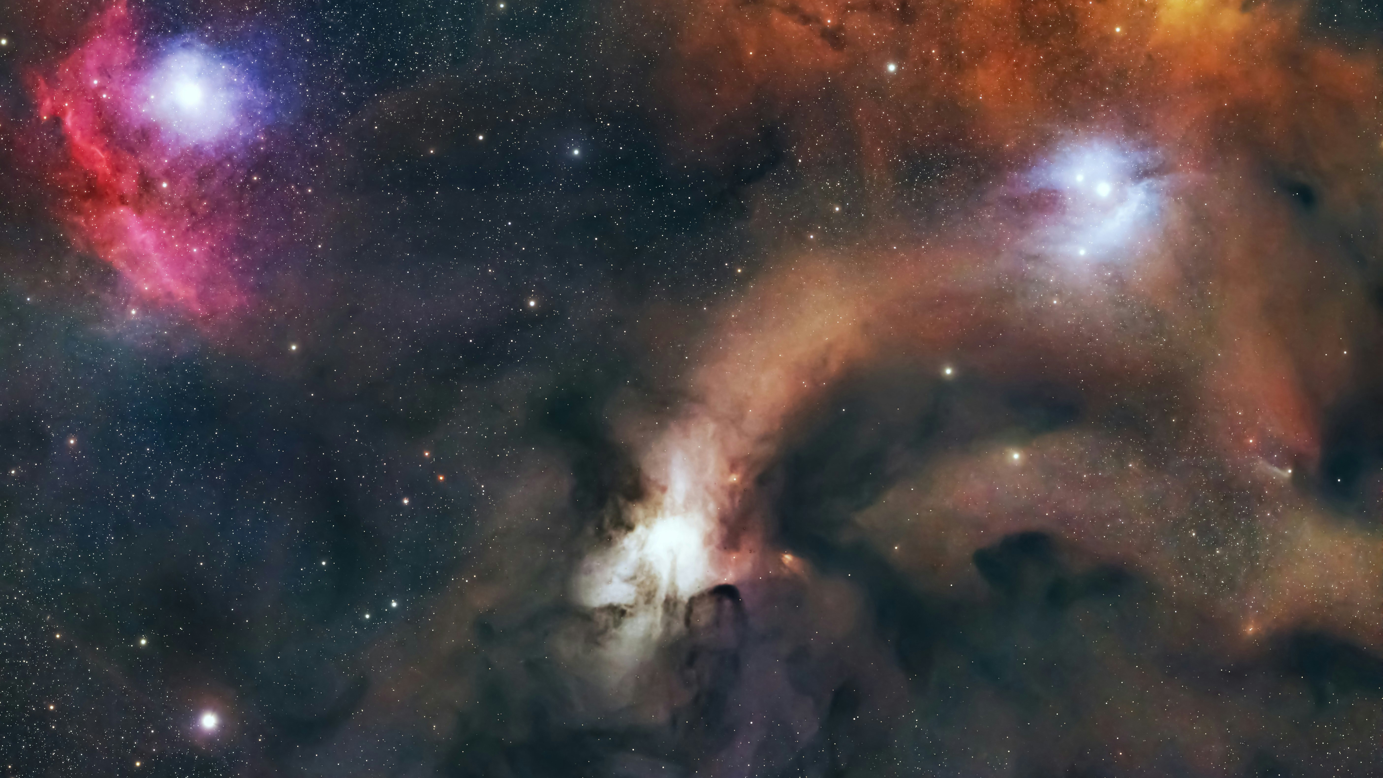 Star Cluster in a Nebula HD Wallpaper