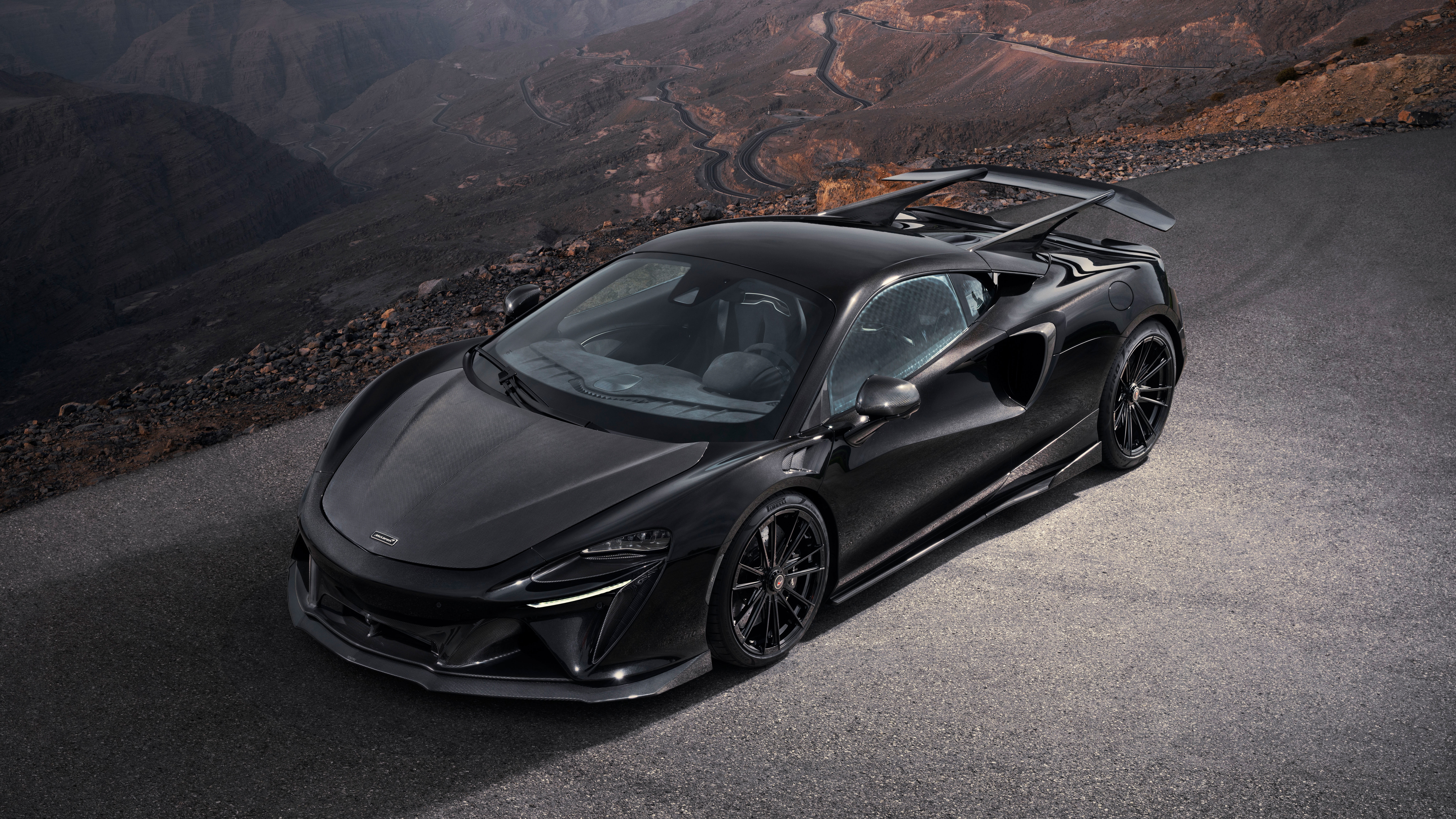 Novitec McLaren Artura on a Mountain Road HD Wallpaper