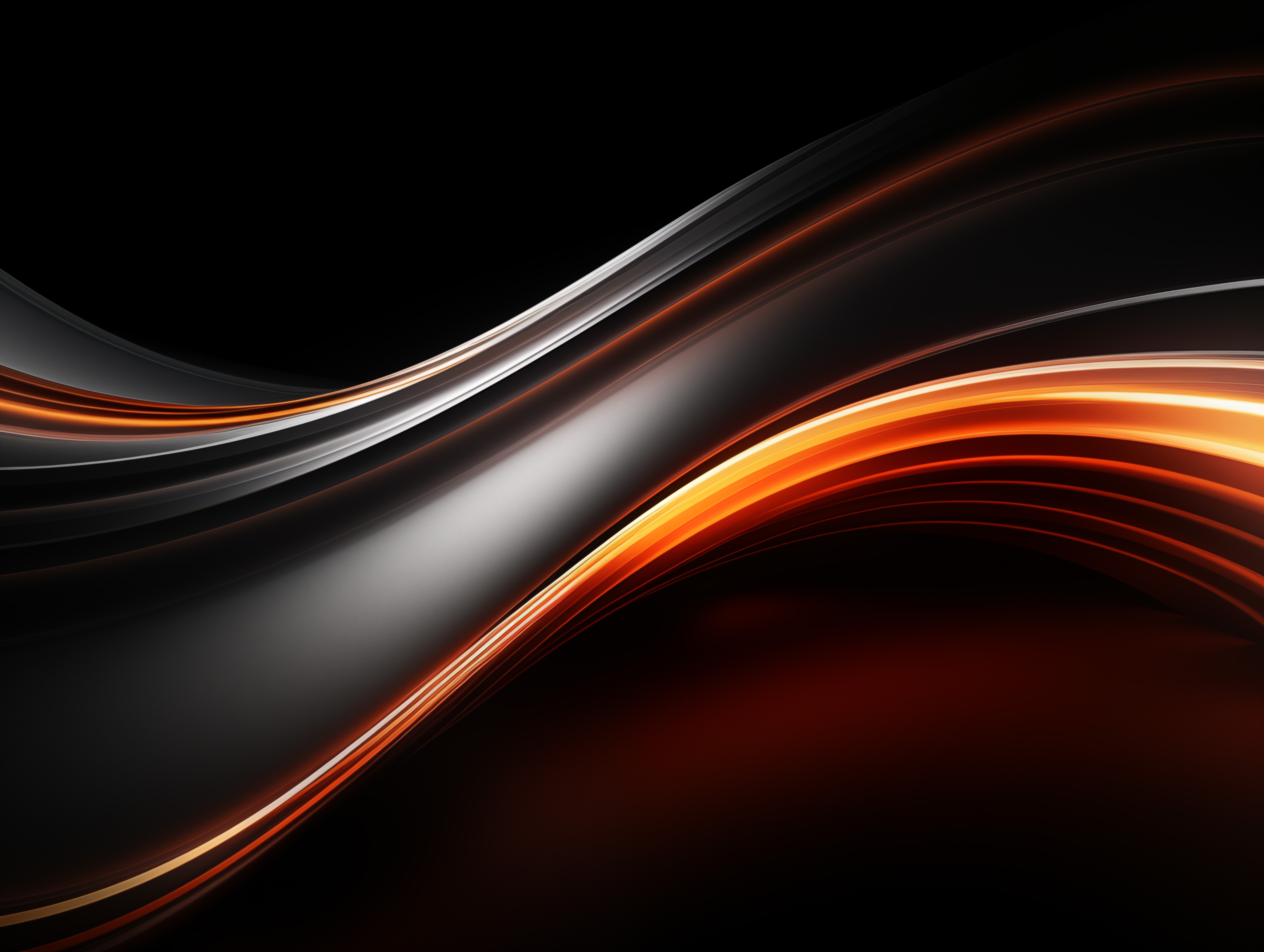 Dark Abstract Flowing Lines HD Wallpaper