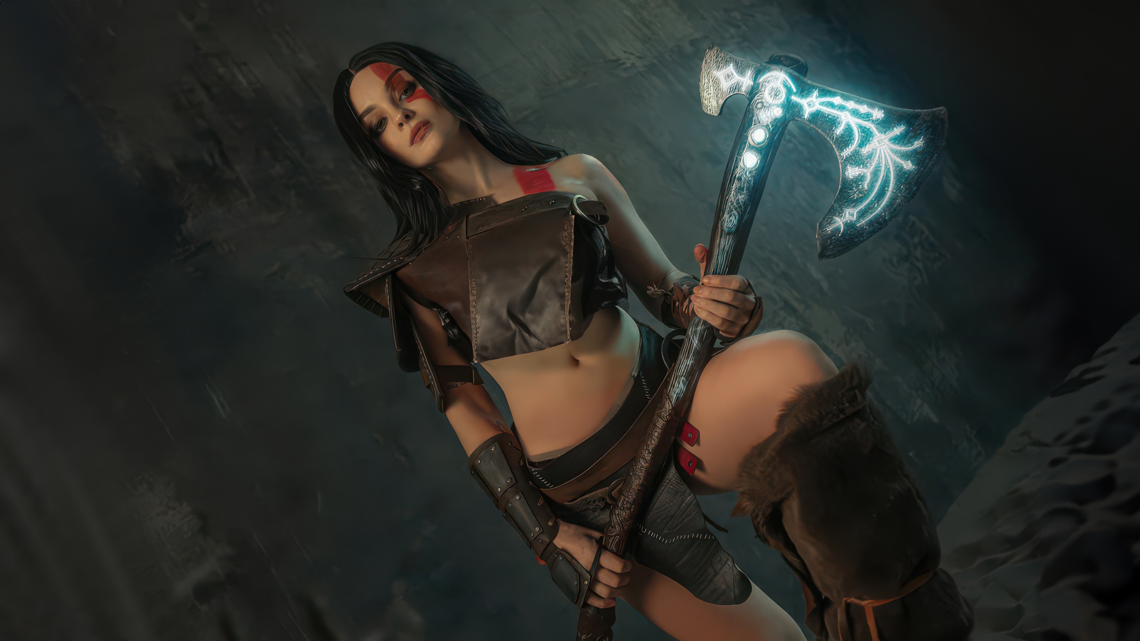 Lady Kratos from God of War Cosplay HD Wallpaper