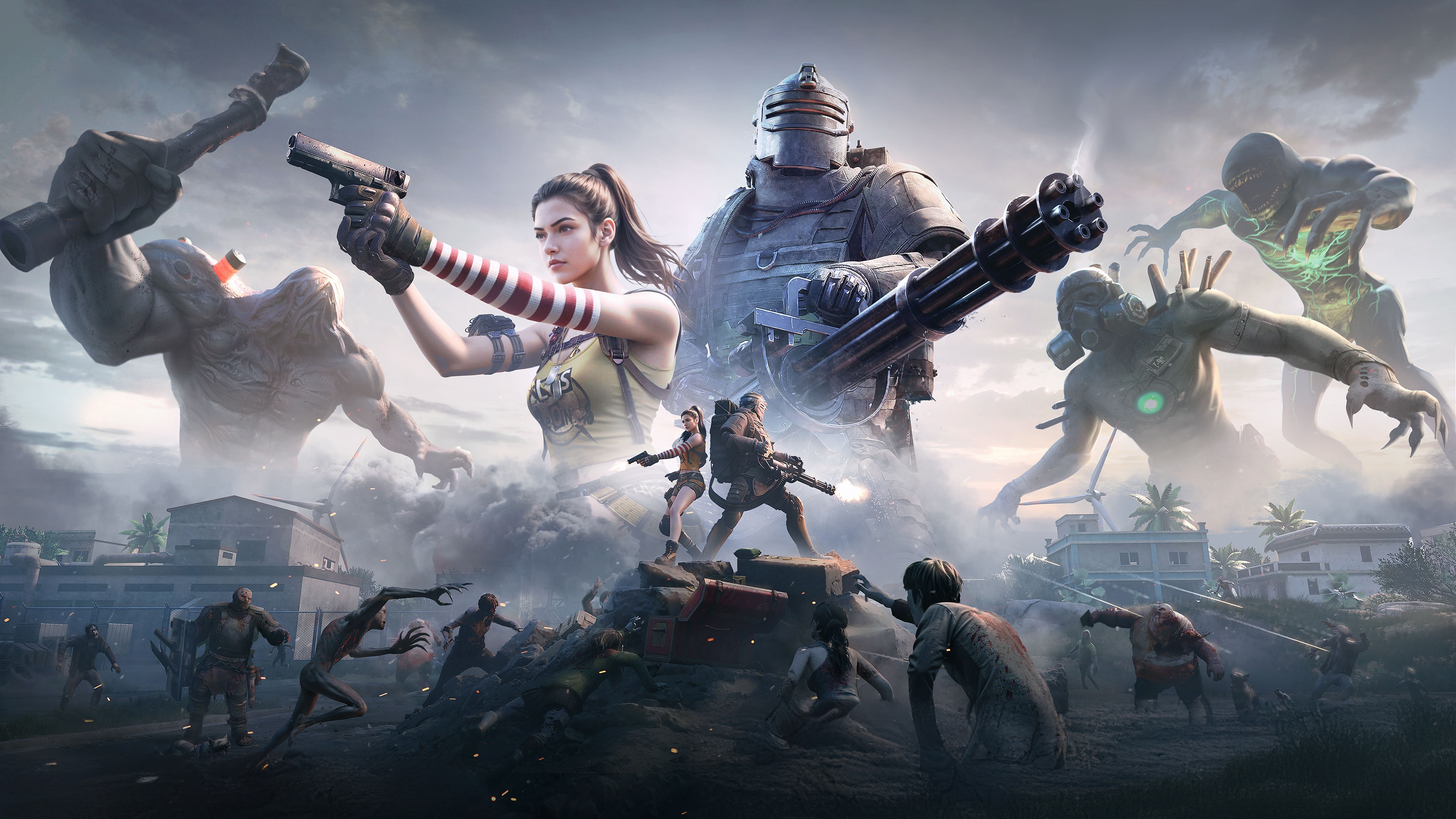 PUBG Mobile Metro Royale Chapter 21 Characters and Zombies HD Wallpaper