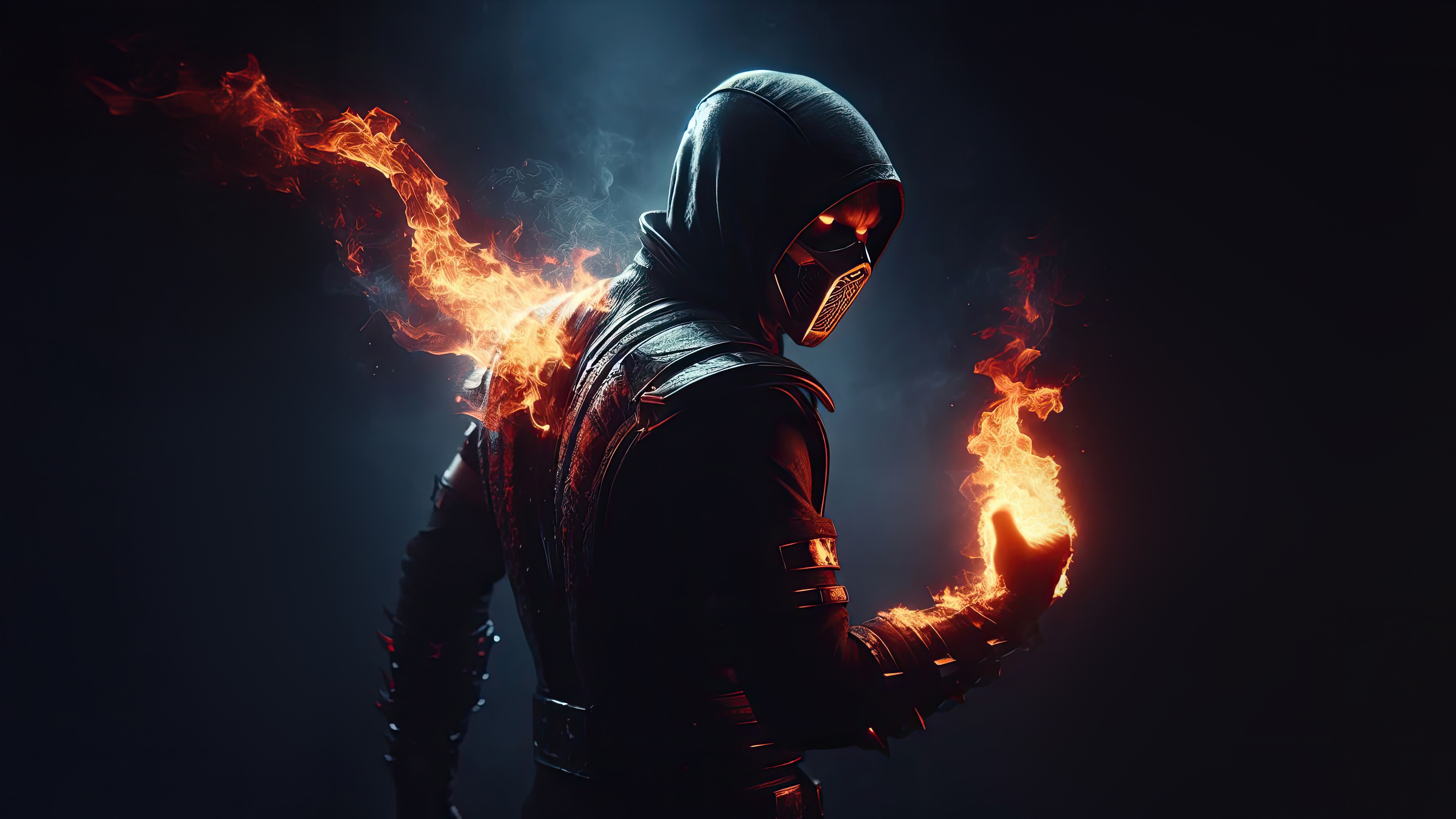 Scorpion Undying Vengeance with Flames HD Wallpaper