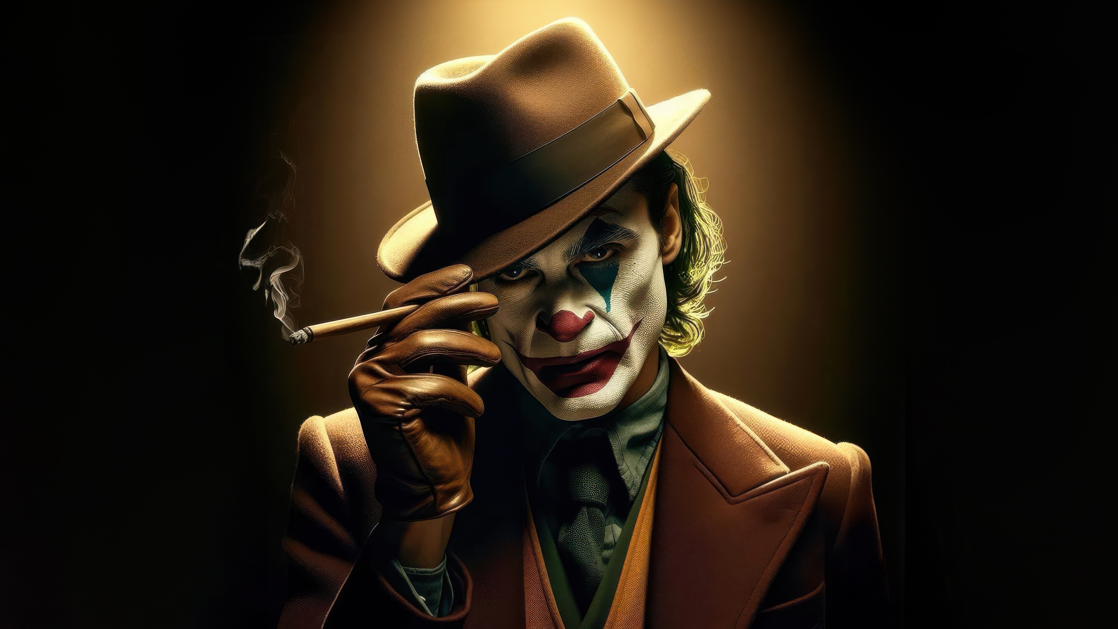 Joker Smoking a Cigarette HD Wallpaper