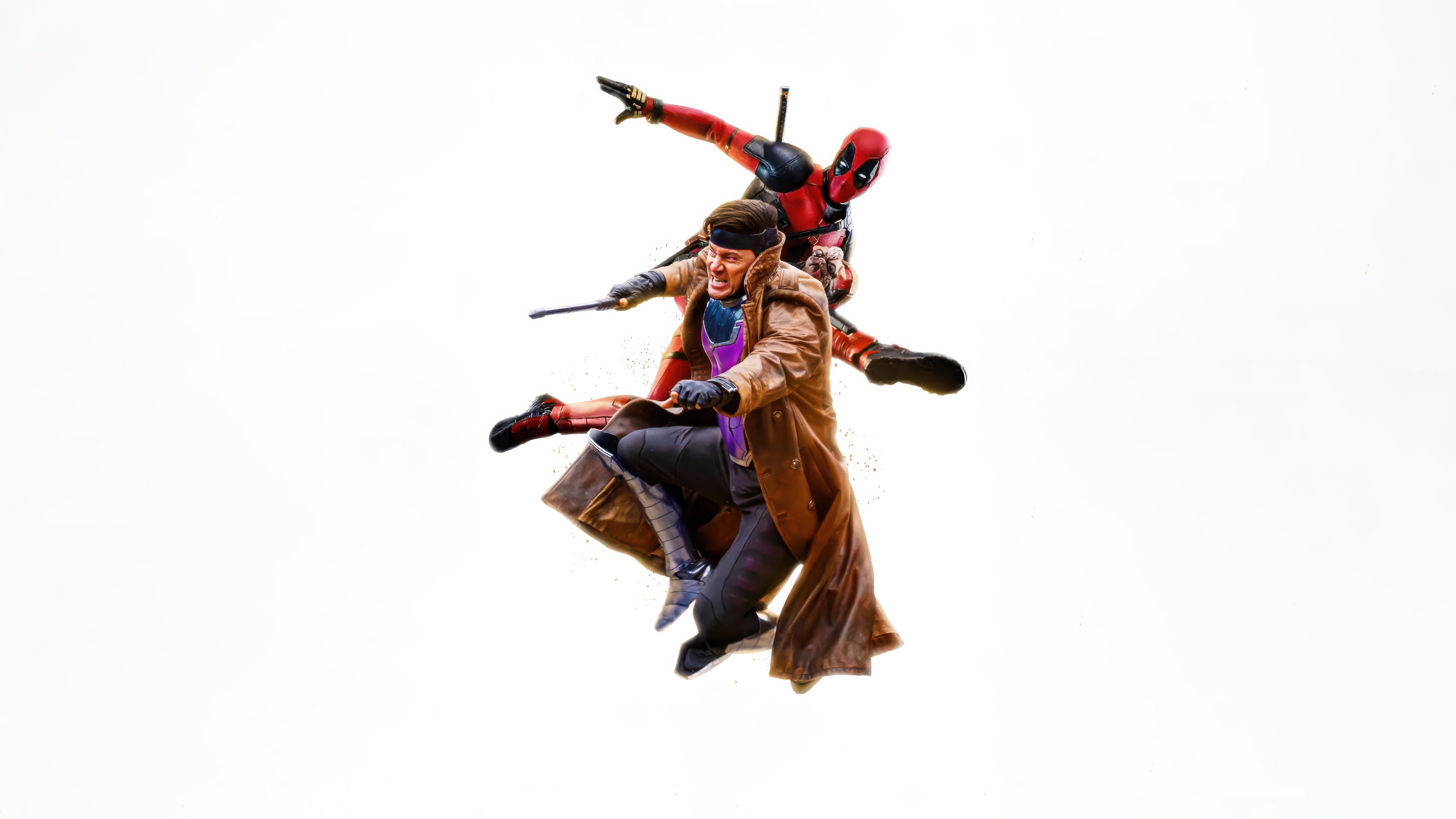 Deadpool and Gambit in action HD Wallpaper