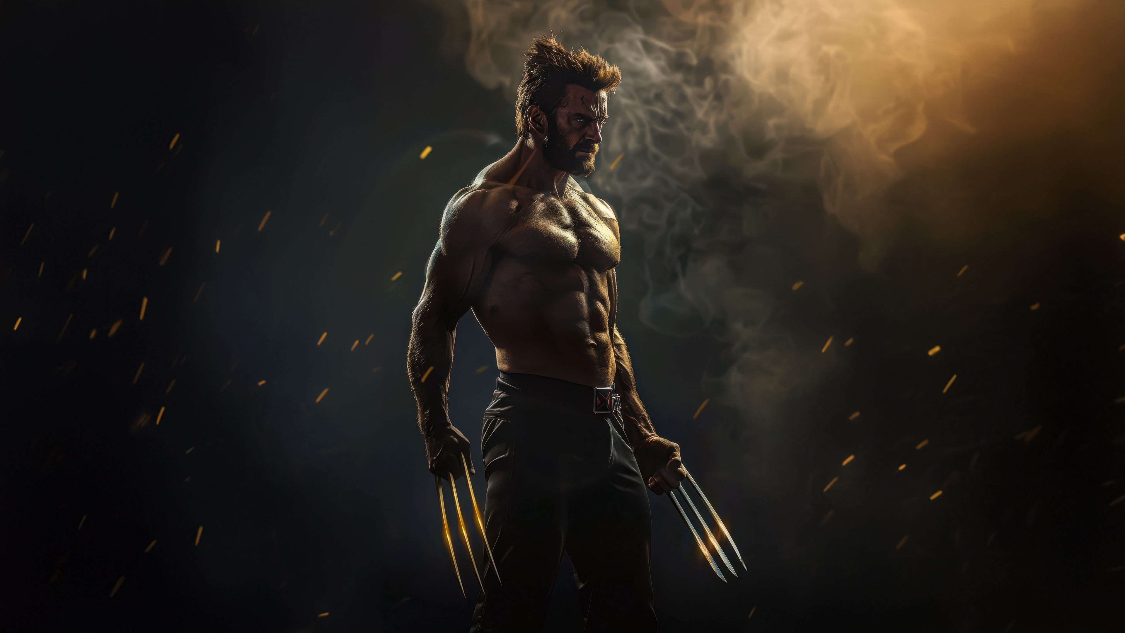 Wolverine with Adamantium Claws HD Wallpaper