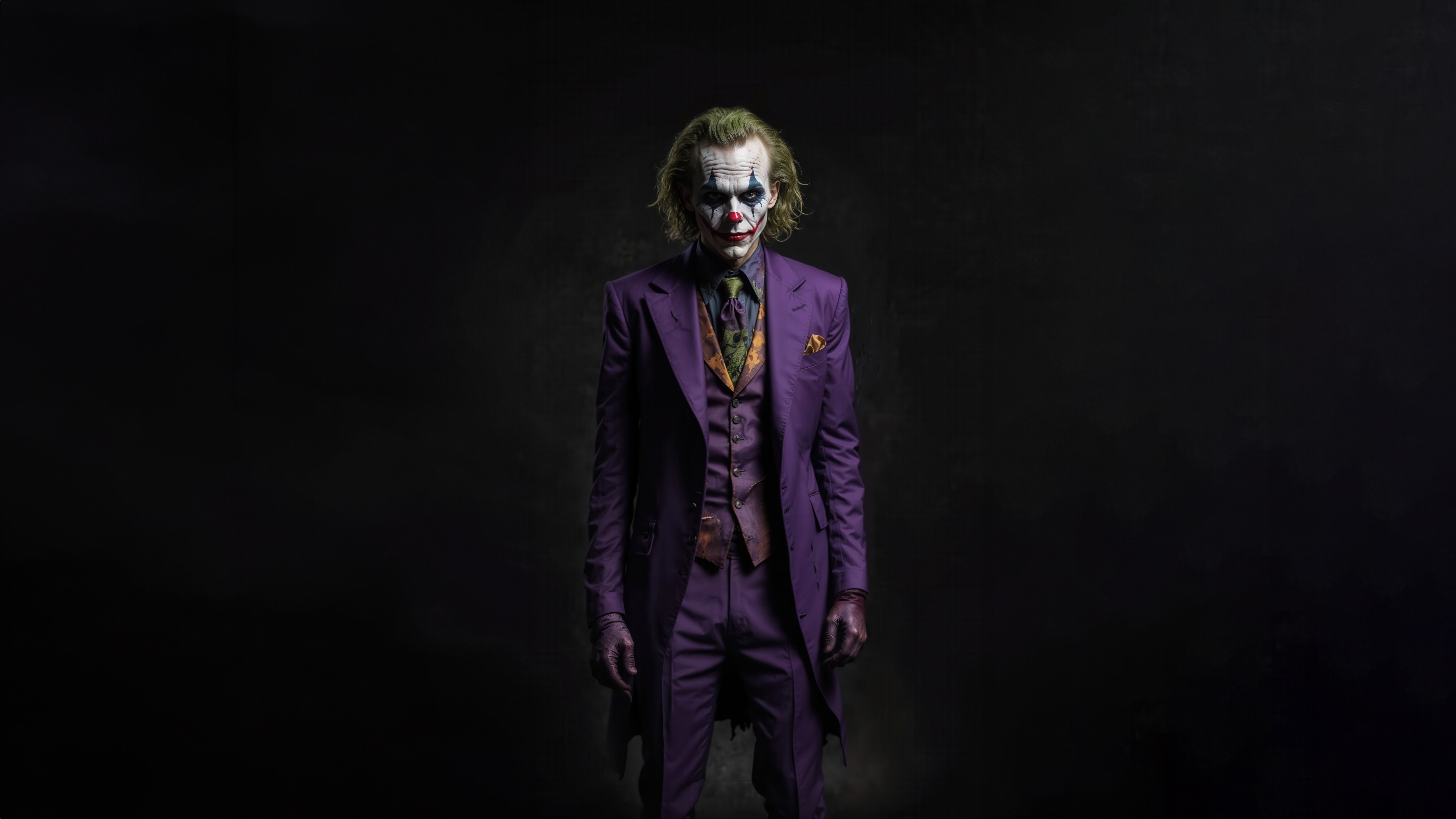 The Joker in a purple suit HD Wallpaper