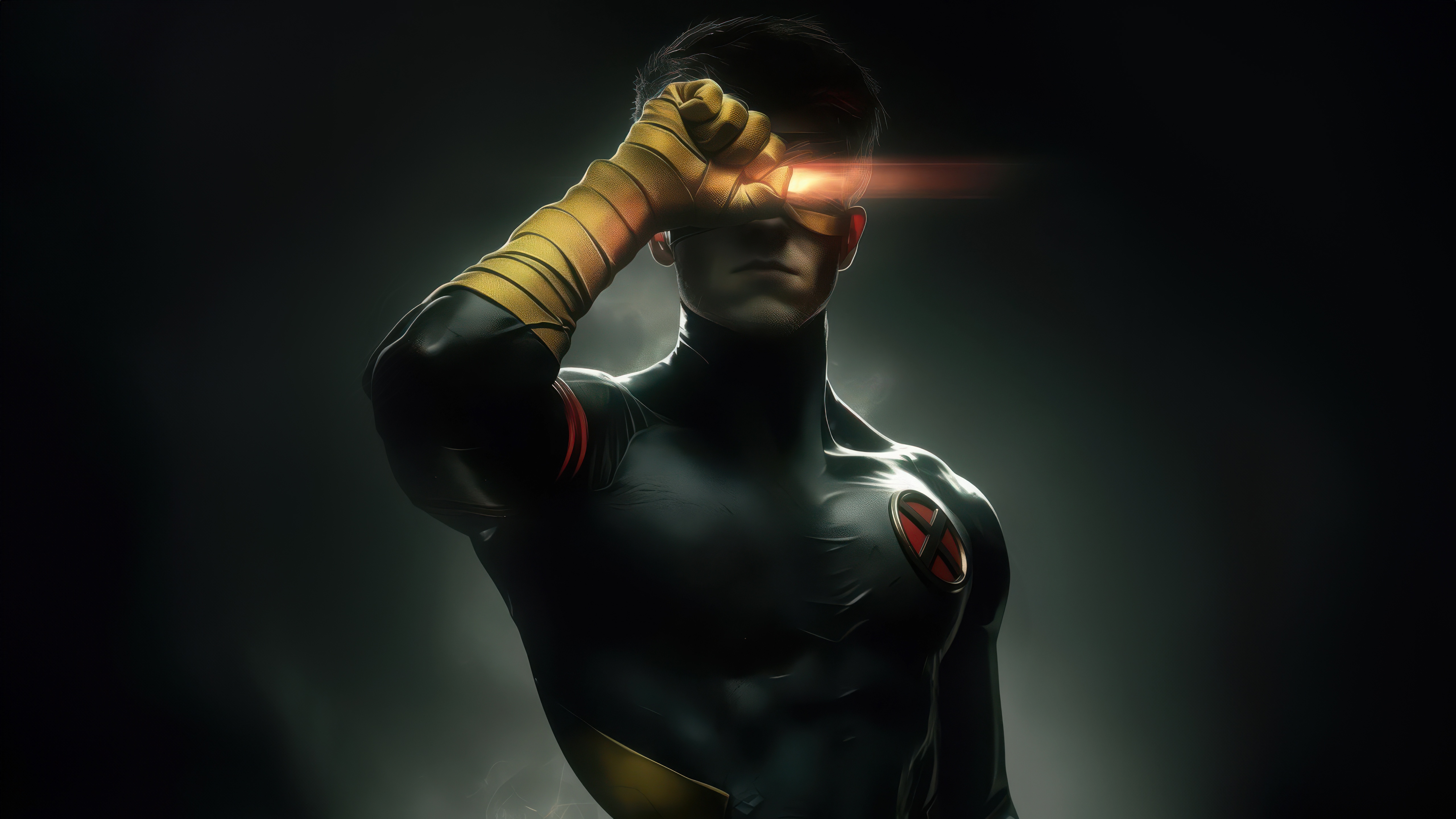 Cyclops from X-Men firing optic blast HD Wallpaper