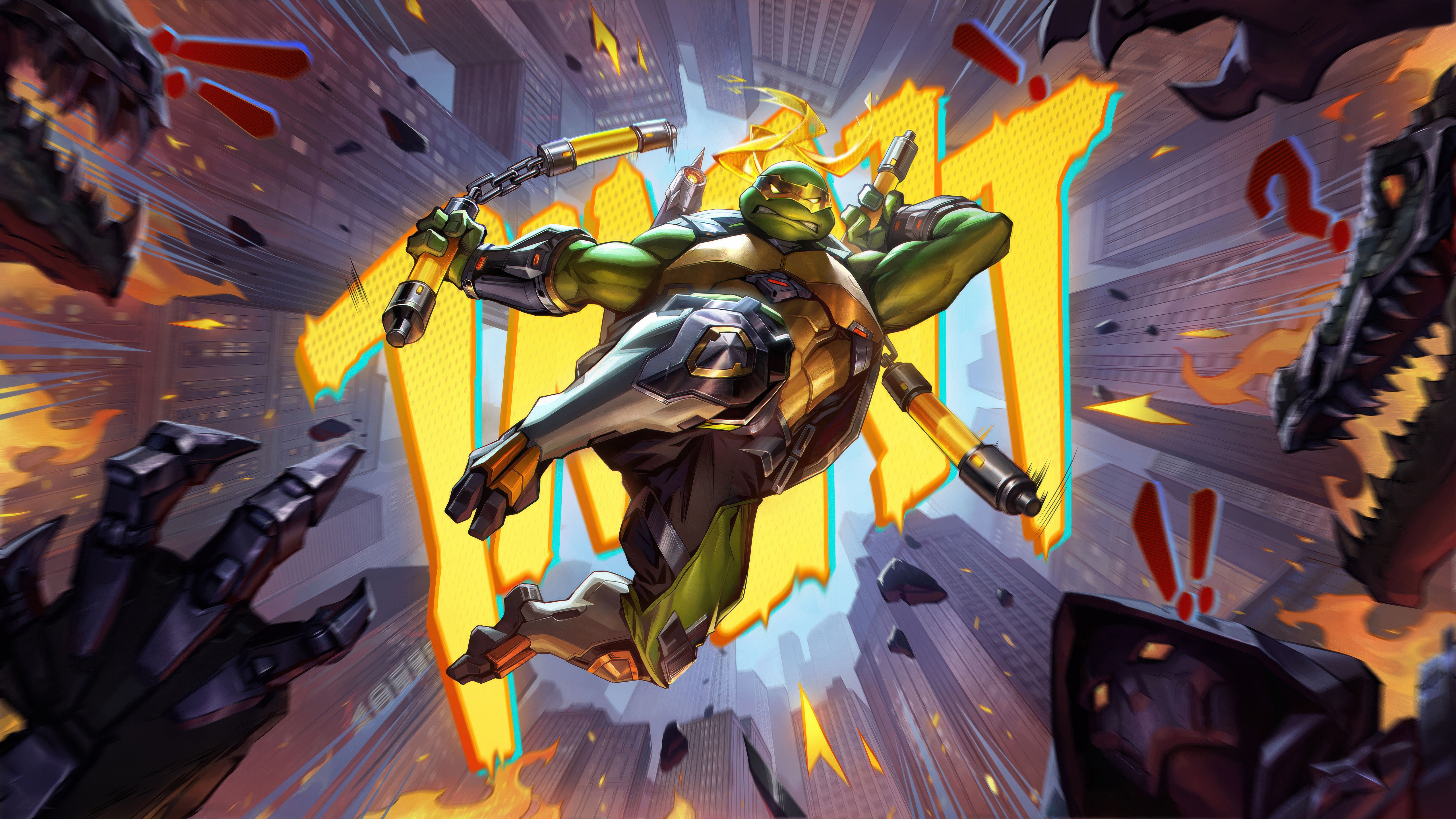 Teenage Mutant Ninja Turtles in Contra Returns HD Wallpaper