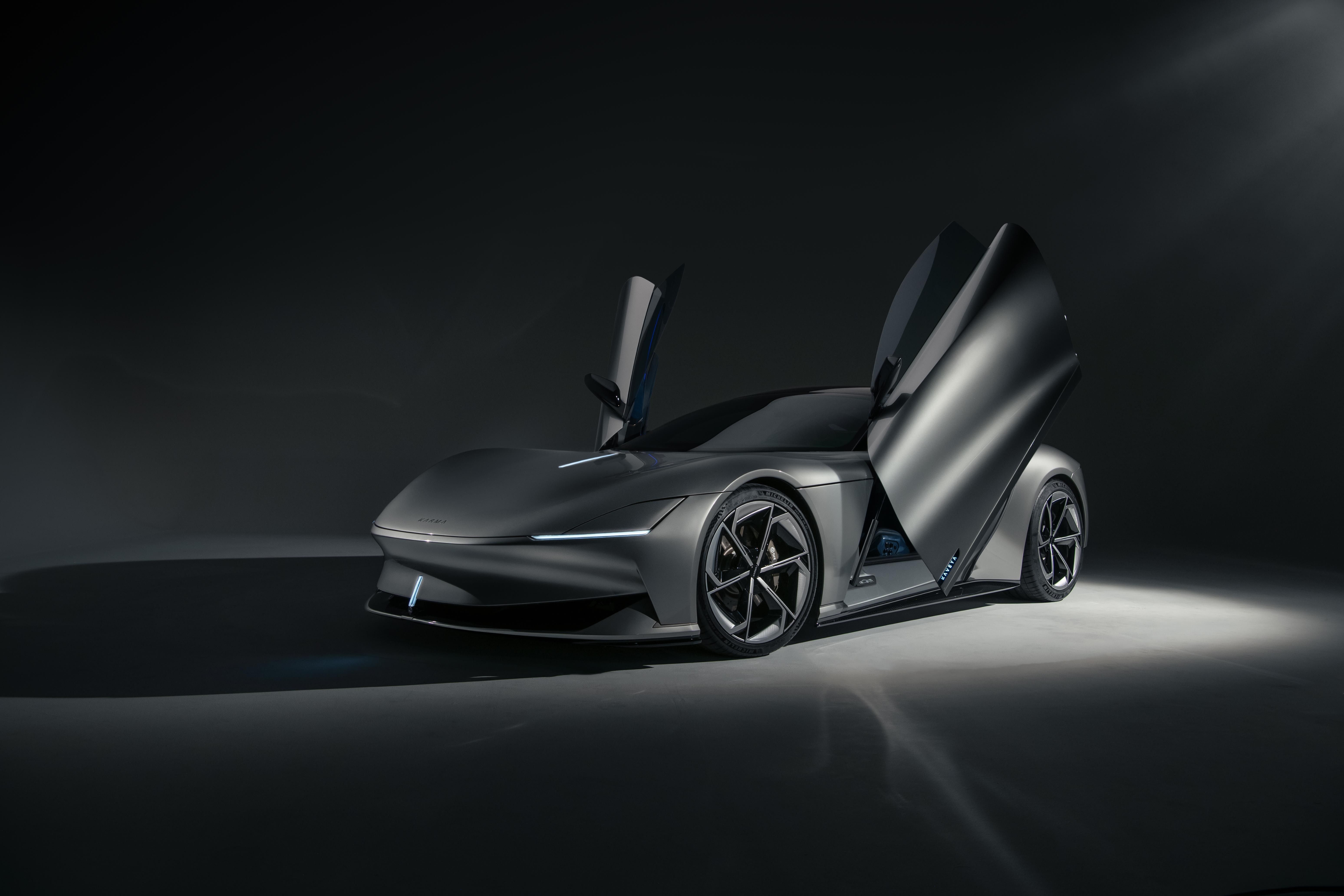 Karma Kaveya concept car with butterfly doors HD Wallpaper