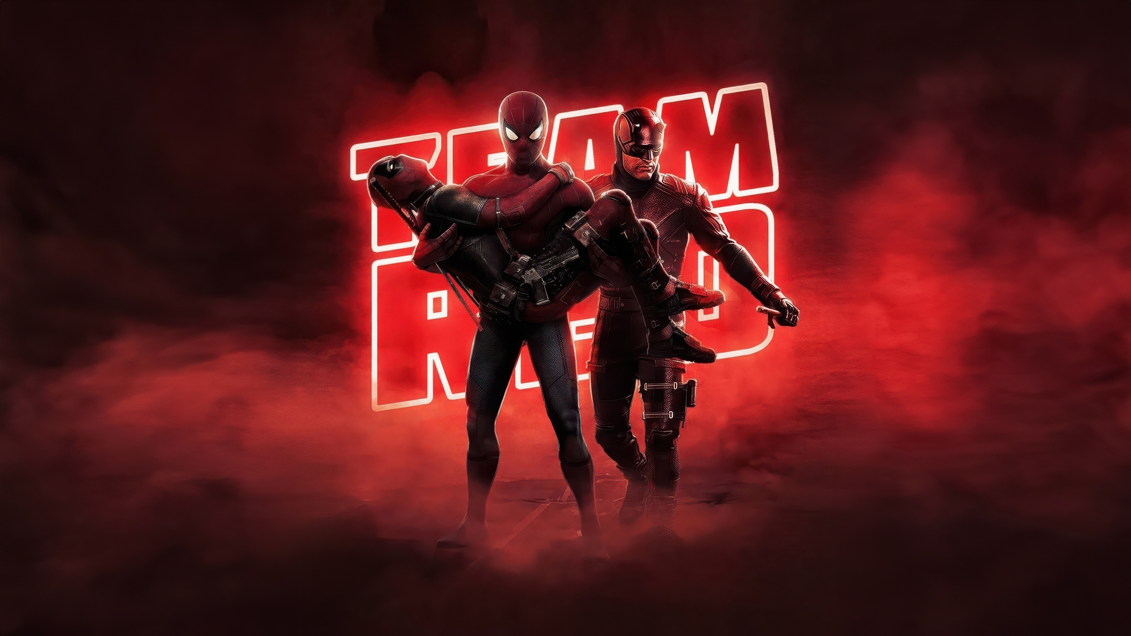 Spider-Man, Daredevil, and Deadpool HD Wallpaper